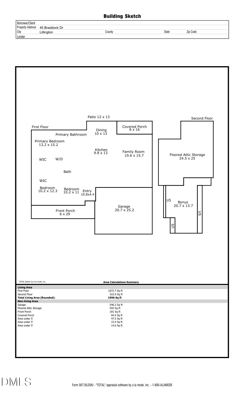 Exterior photo of 45 Braddock Drive, Lillington, NC 27546. MLS: 10148370