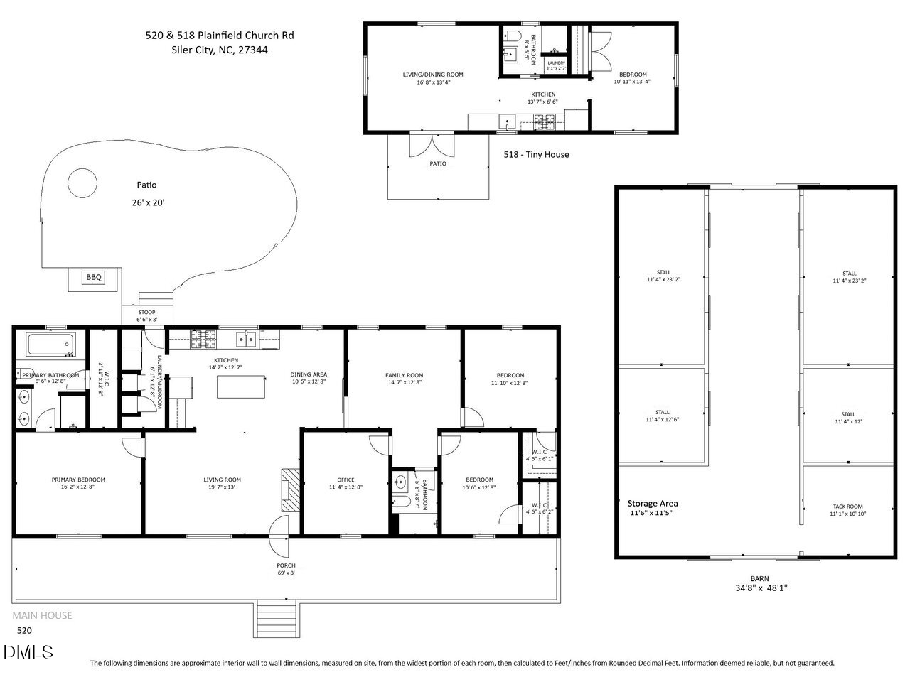 Exterior photo of 520 Plainfield Church Road, Siler City, NC 27344. MLS: 10193855