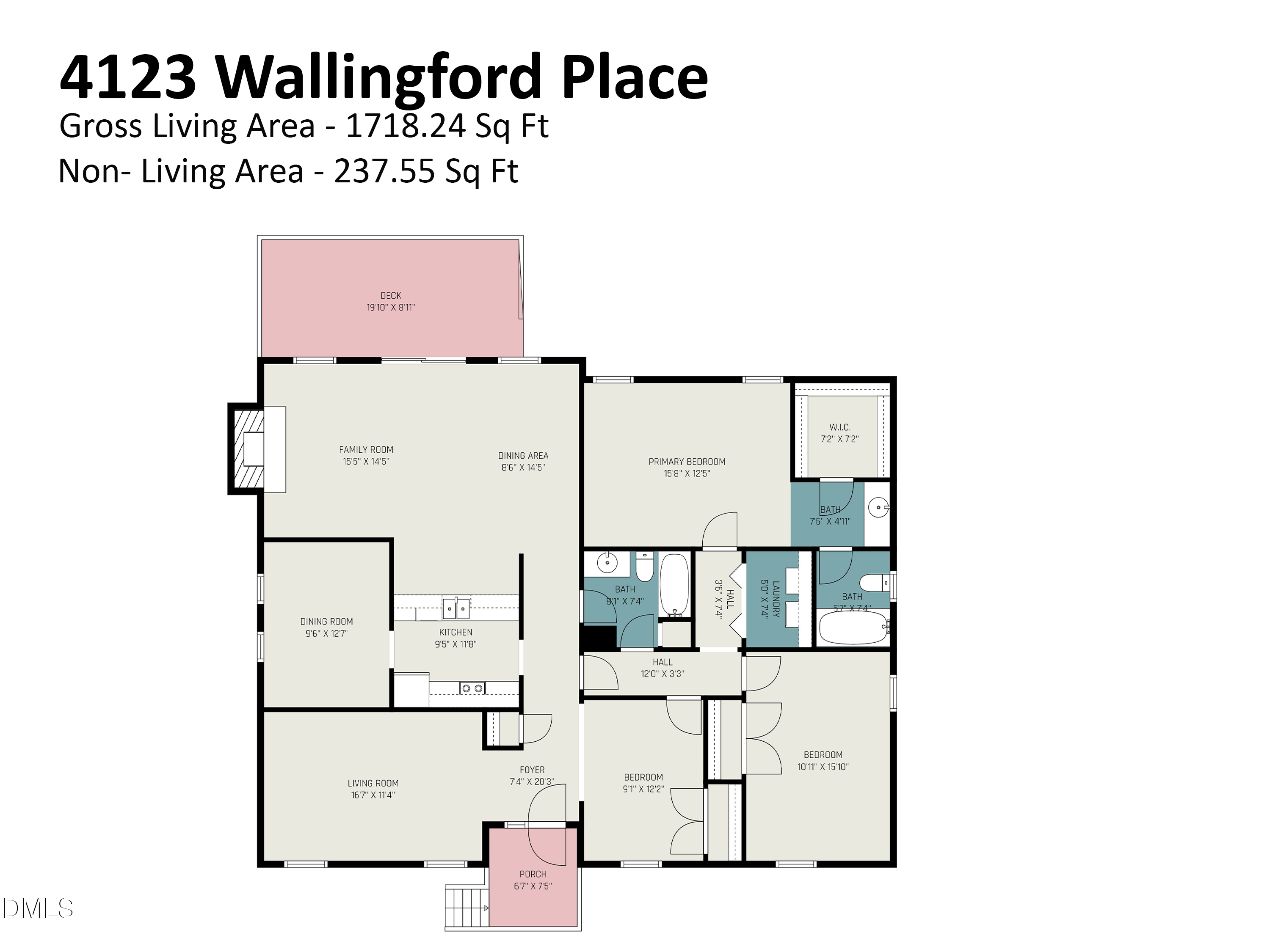 Exterior photo of 4123 Wallingford Place, Durham, NC 27707. MLS: 10189783