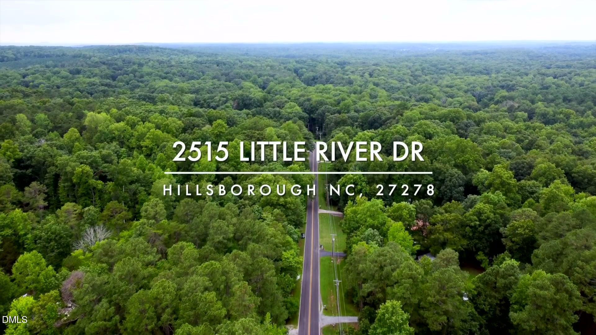 Exterior photo of 2515 Little River Drive, Hillsborough, NC 27278. MLS: 10149870