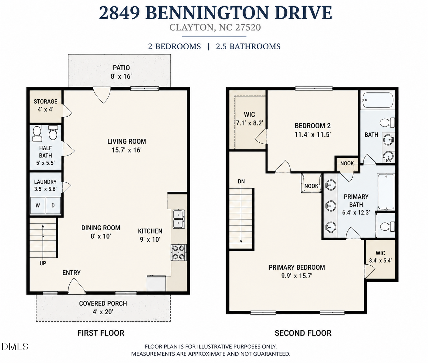 Exterior photo of 2849 Bennington Drive, Clayton, NC 27520. MLS: 10183060