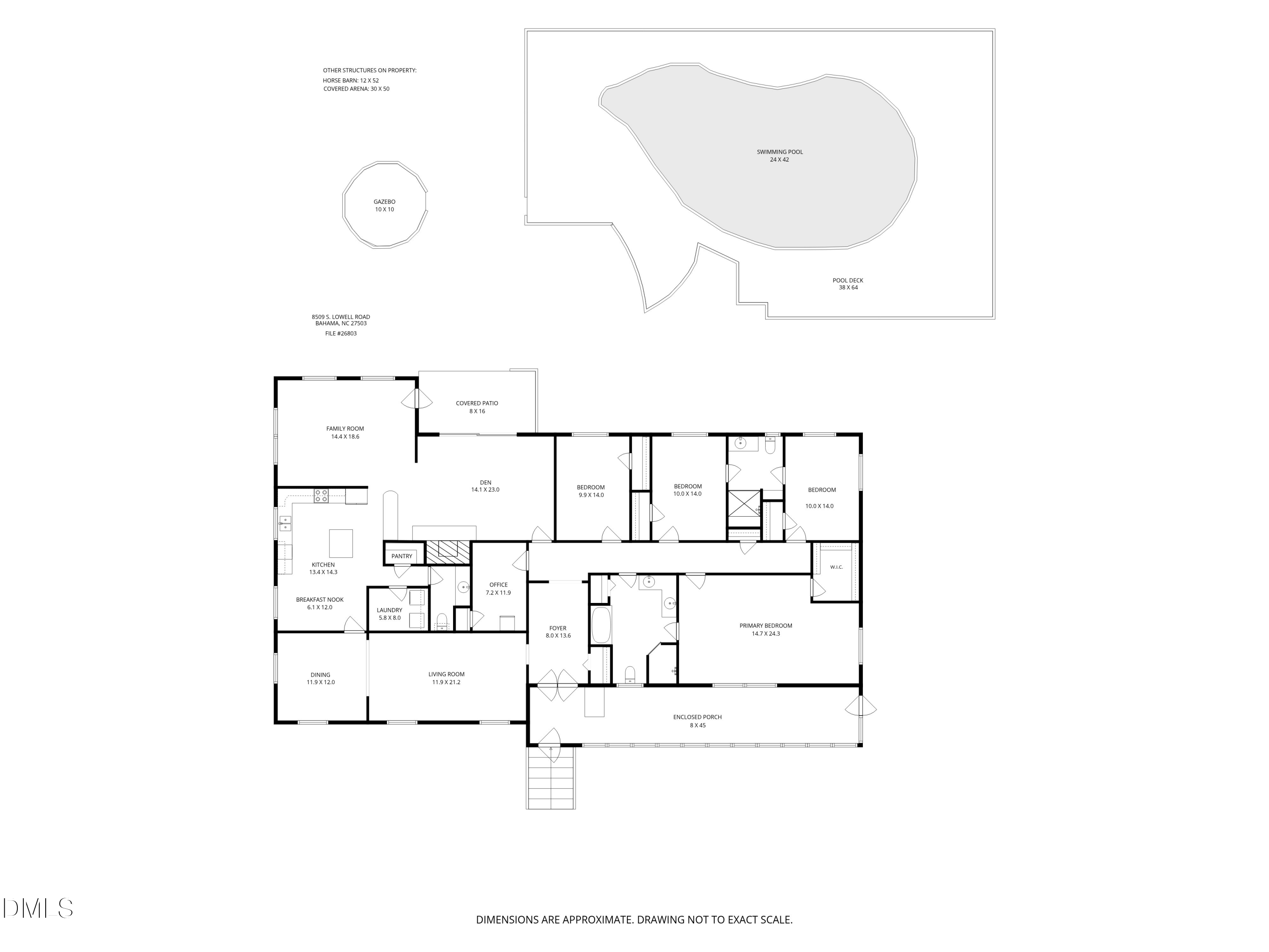 Exterior photo of 8509 S Lowell Road, Bahama, NC 27503. MLS: 10187661