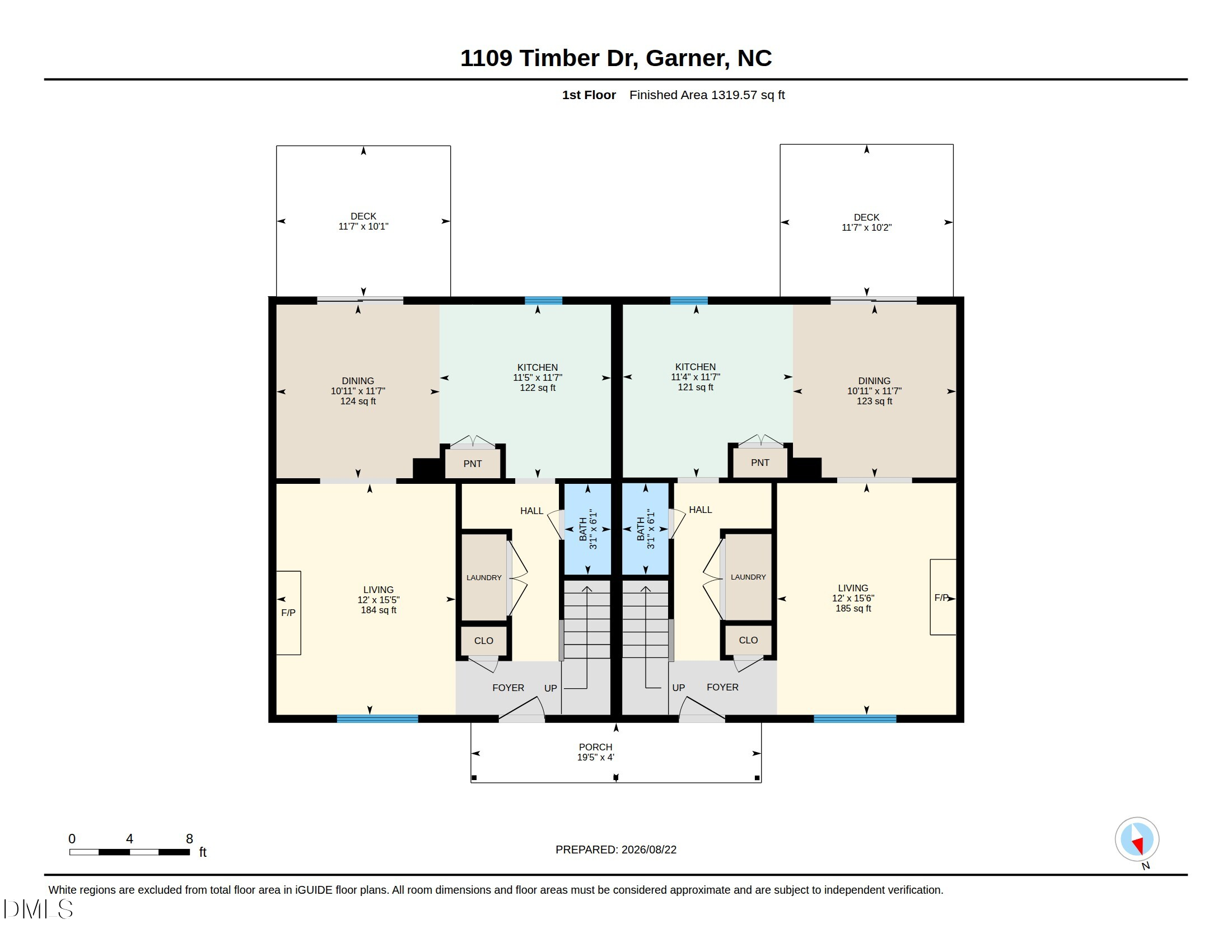 Exterior photo of 1109 Timber Drive, Garner, NC 27529. MLS: 10188602