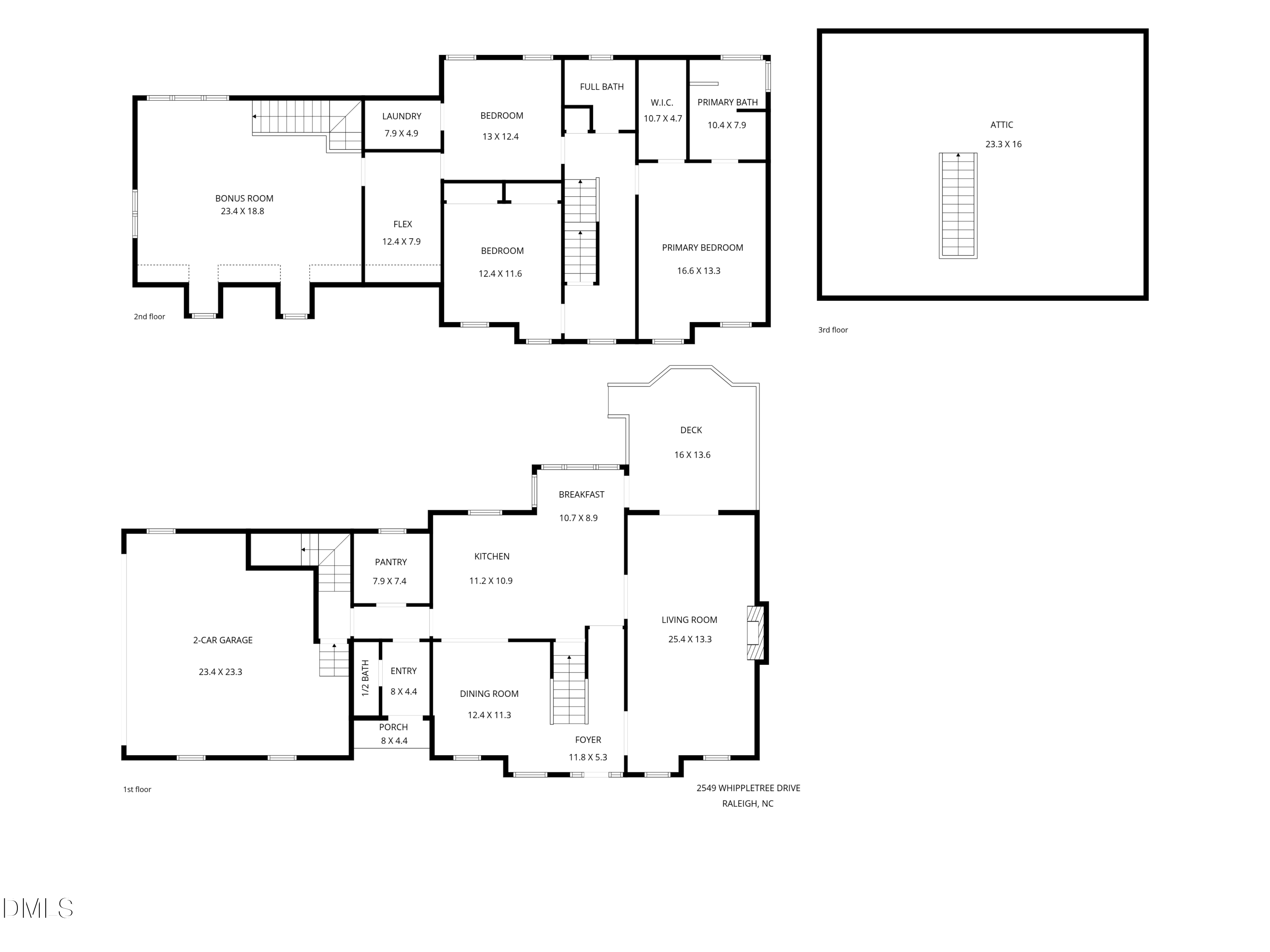 Exterior photo of 2549 Whippletree Drive, Raleigh, NC 27603. MLS: 10194510
