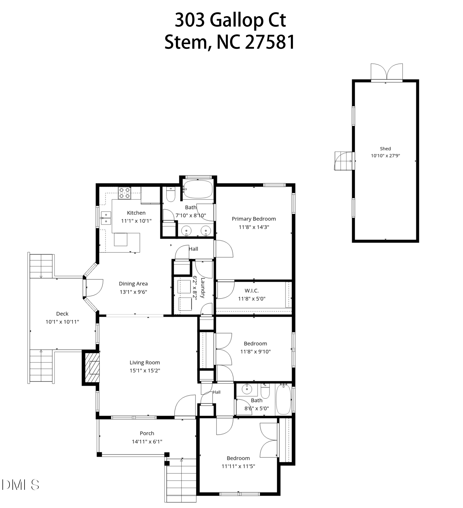 Exterior photo of 303 Gallop Court, Stem, NC 27581. MLS: 10191106
