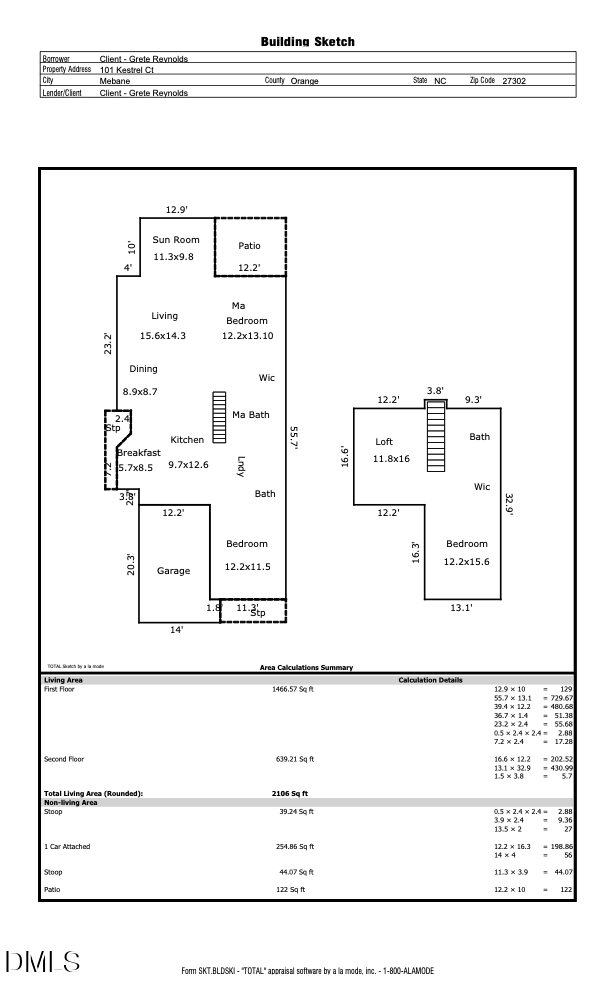 Exterior photo of 101 Kestrel Court, Mebane, NC 27302. MLS: 10195131