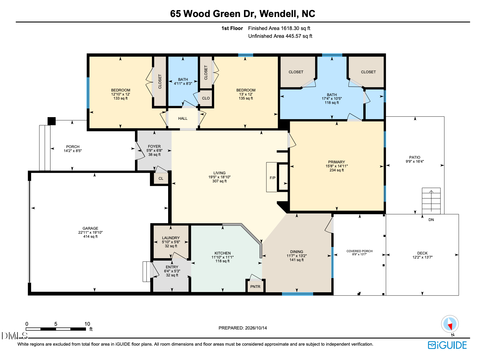 Exterior photo of 65 Wood Green Drive, Wendell, NC 27591. MLS: 10198903
