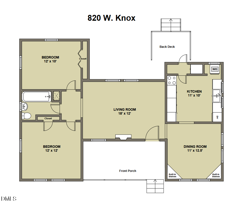 Exterior photo of 820 W Knox Street, Durham, NC 27701. MLS: 10181861