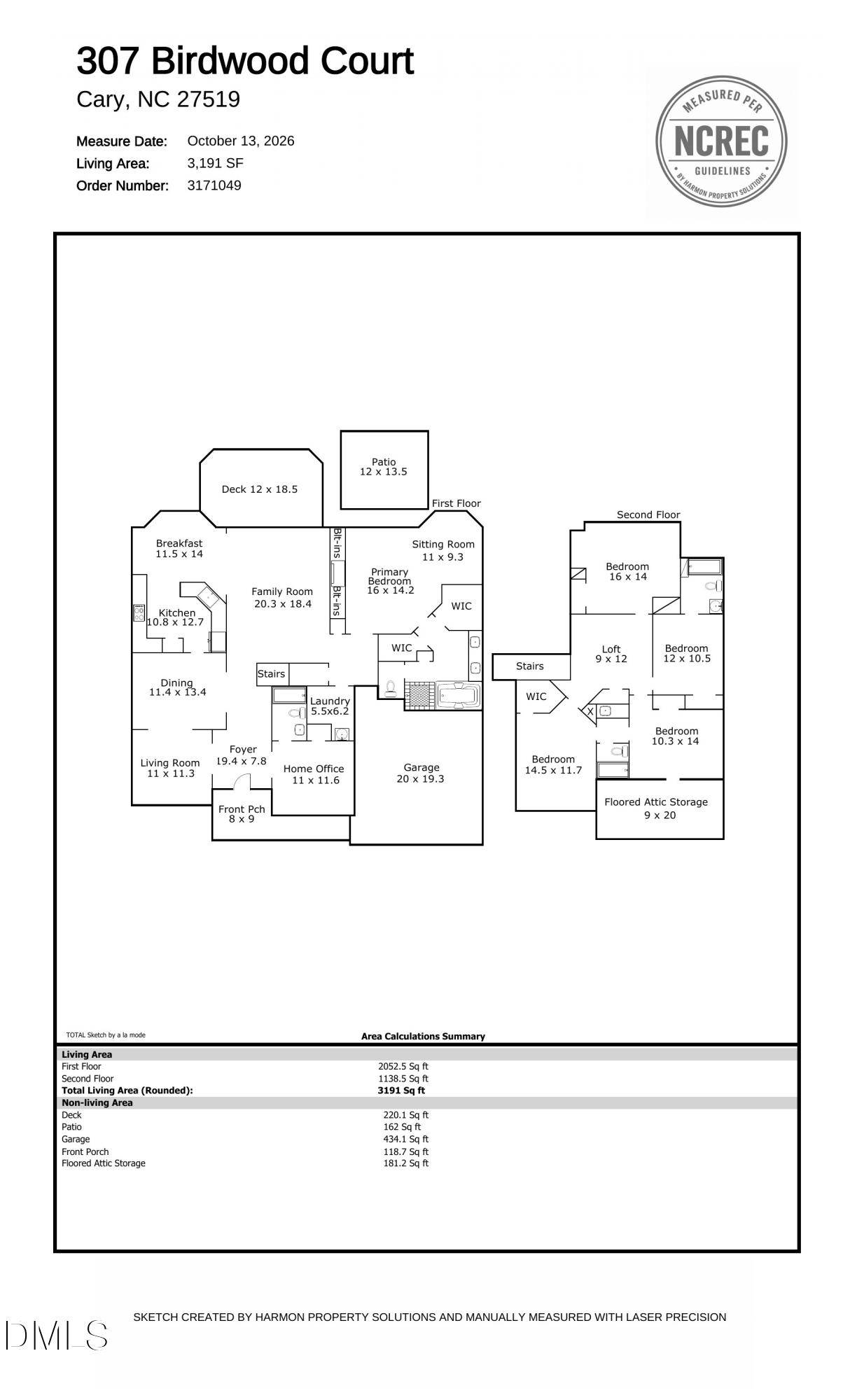 Exterior photo of 307 Birdwood Court, Cary, NC 27519. MLS: 10198860