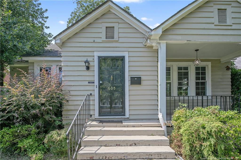Exterior photo of 605 Greenland Drive, Fayetteville, NC 28305. MLS: 754379