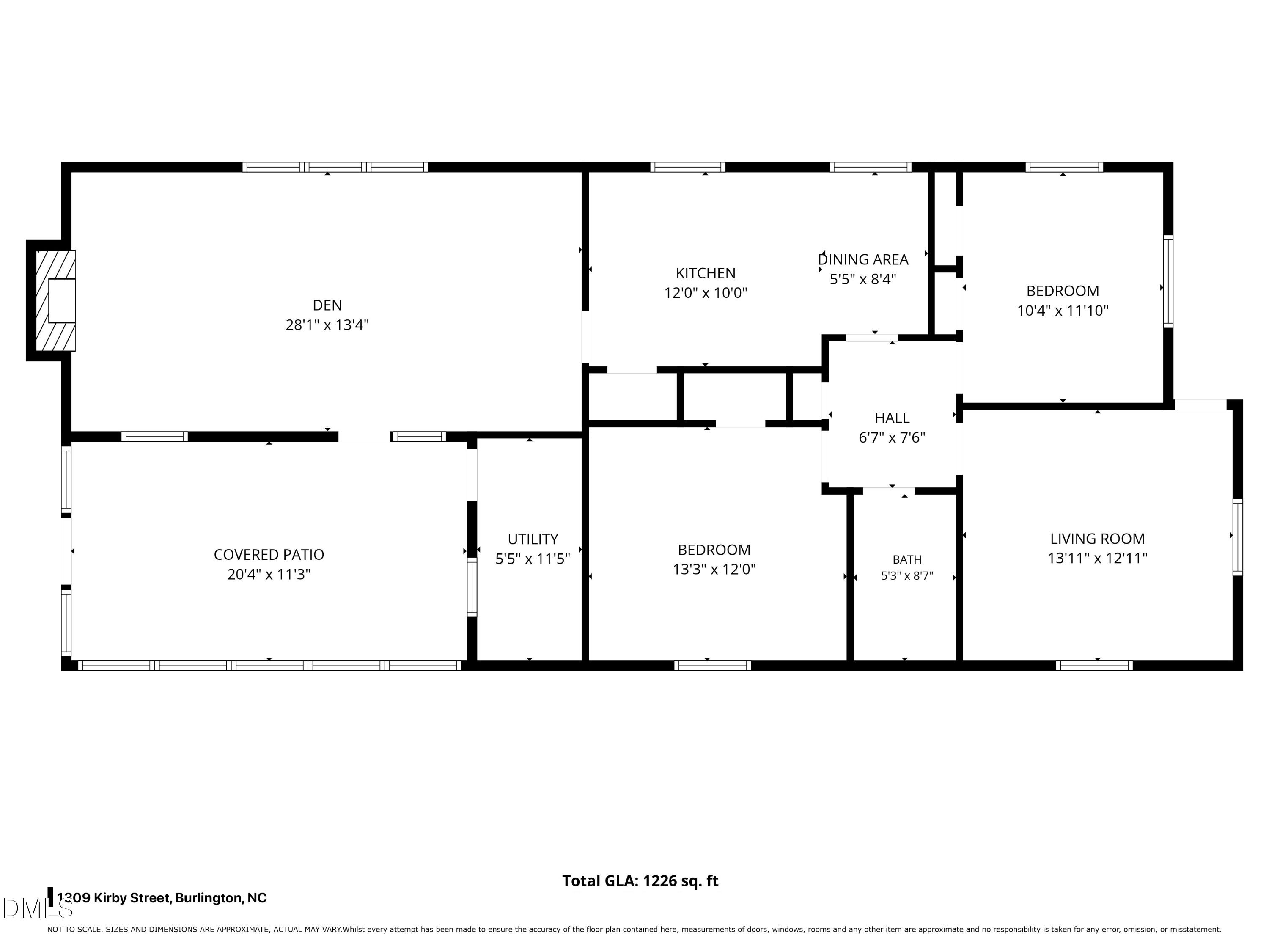 Exterior photo of 1309 Kilby Street, Burlington, NC 27215. MLS: 10179273