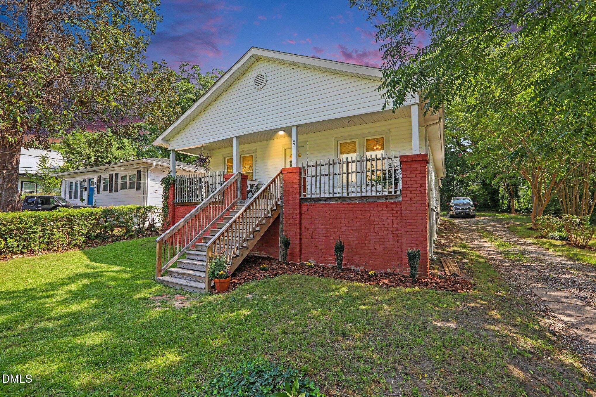 Exterior photo of 431 Eugene Street, Durham, NC 27701. MLS: 10194232