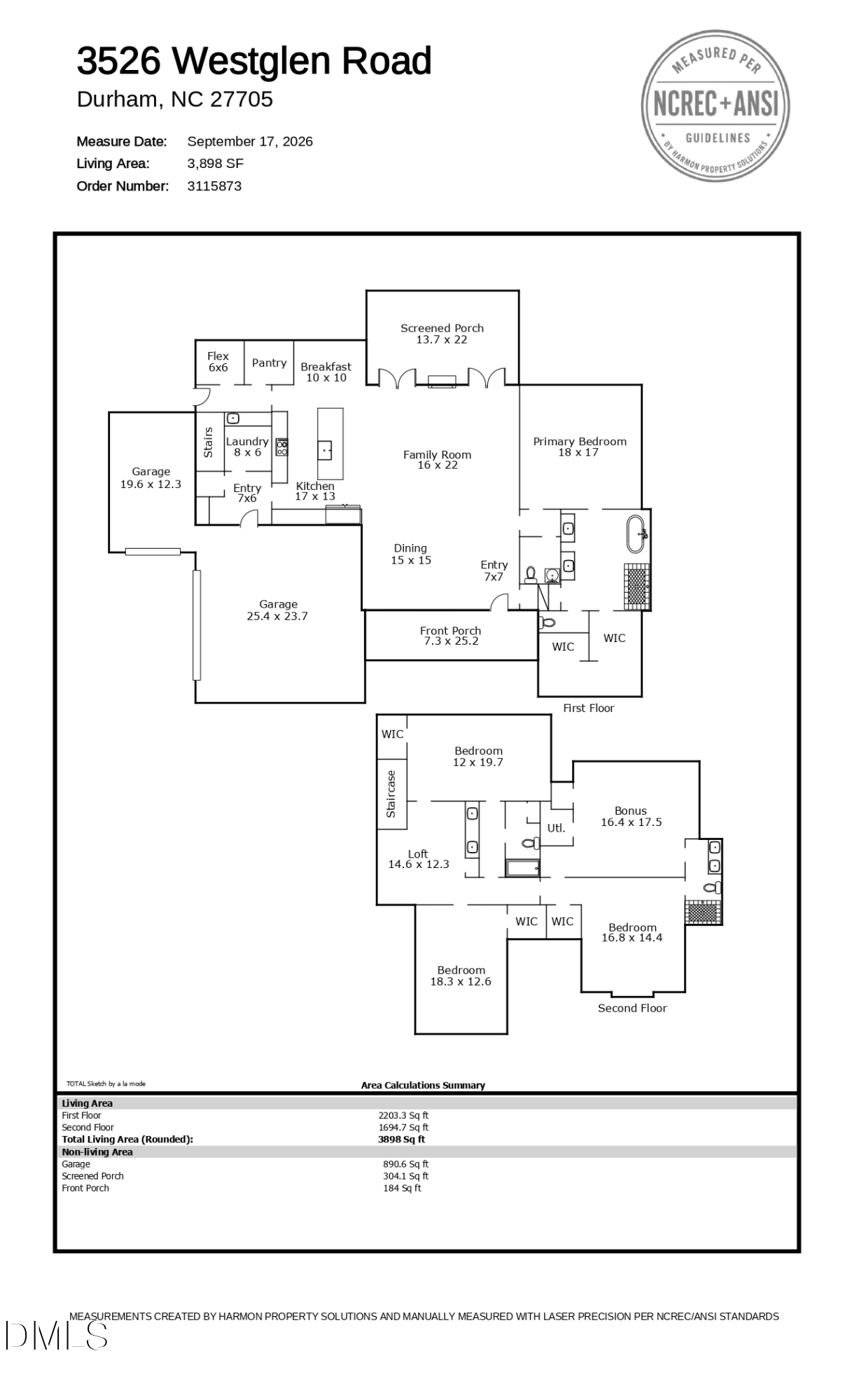Exterior photo of 3526 Westglen Road, Durham, NC 27705. MLS: 10199000