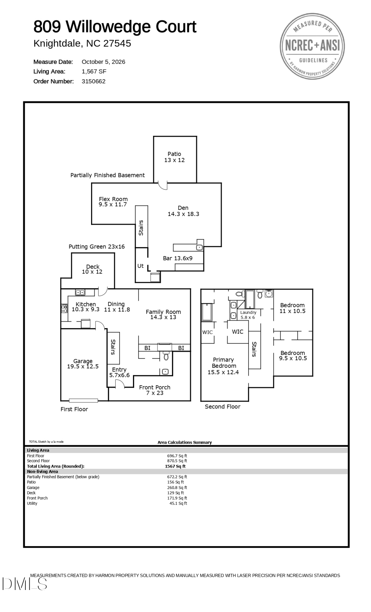 Exterior photo of 809 Willowedge Court, Knightdale, NC 27545. MLS: 10198762