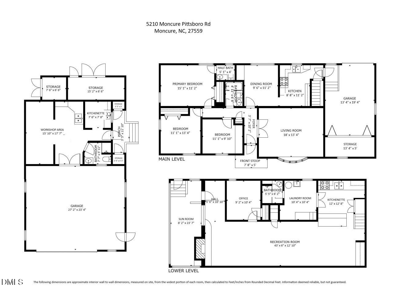 Exterior photo of 5210 Moncure Pittsboro Road, Moncure, NC 27559. MLS: 10193311