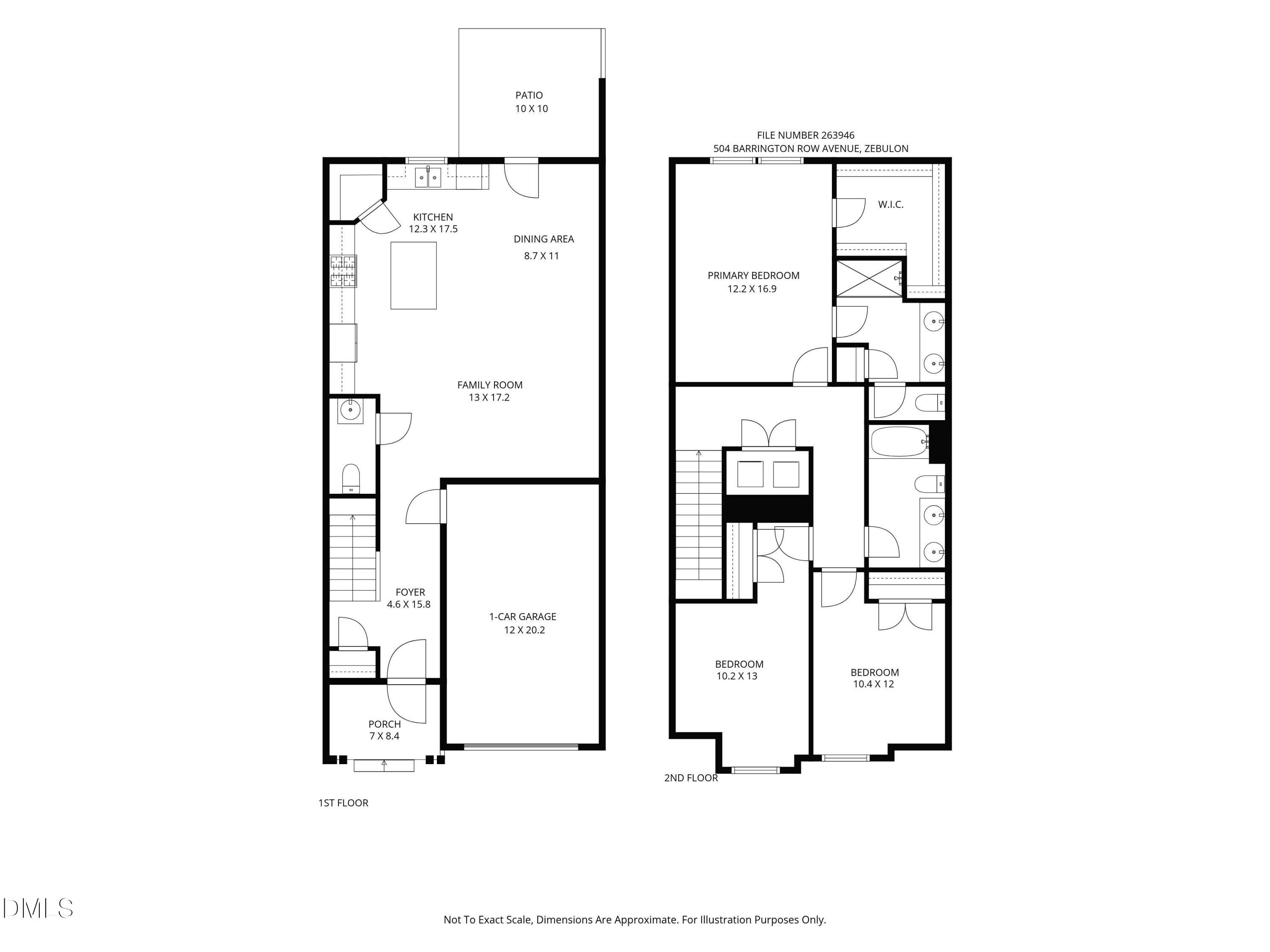 Exterior photo of 504 Barrington Row Avenue, Zebulon, NC 27597. MLS: 10196283