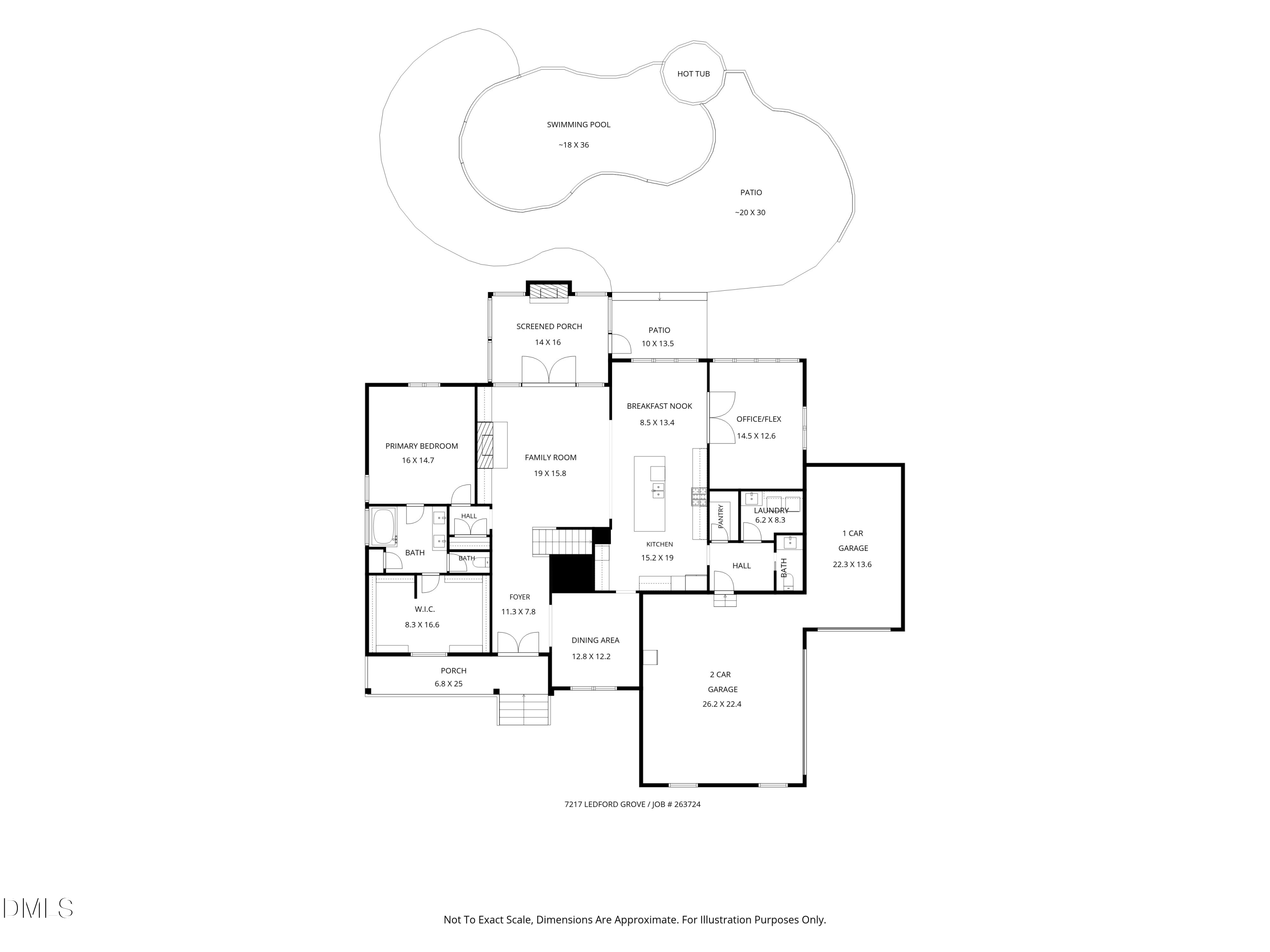Exterior photo of 7217 Ledford Grove Lane, Wake Forest, NC 27587. MLS: 10191006