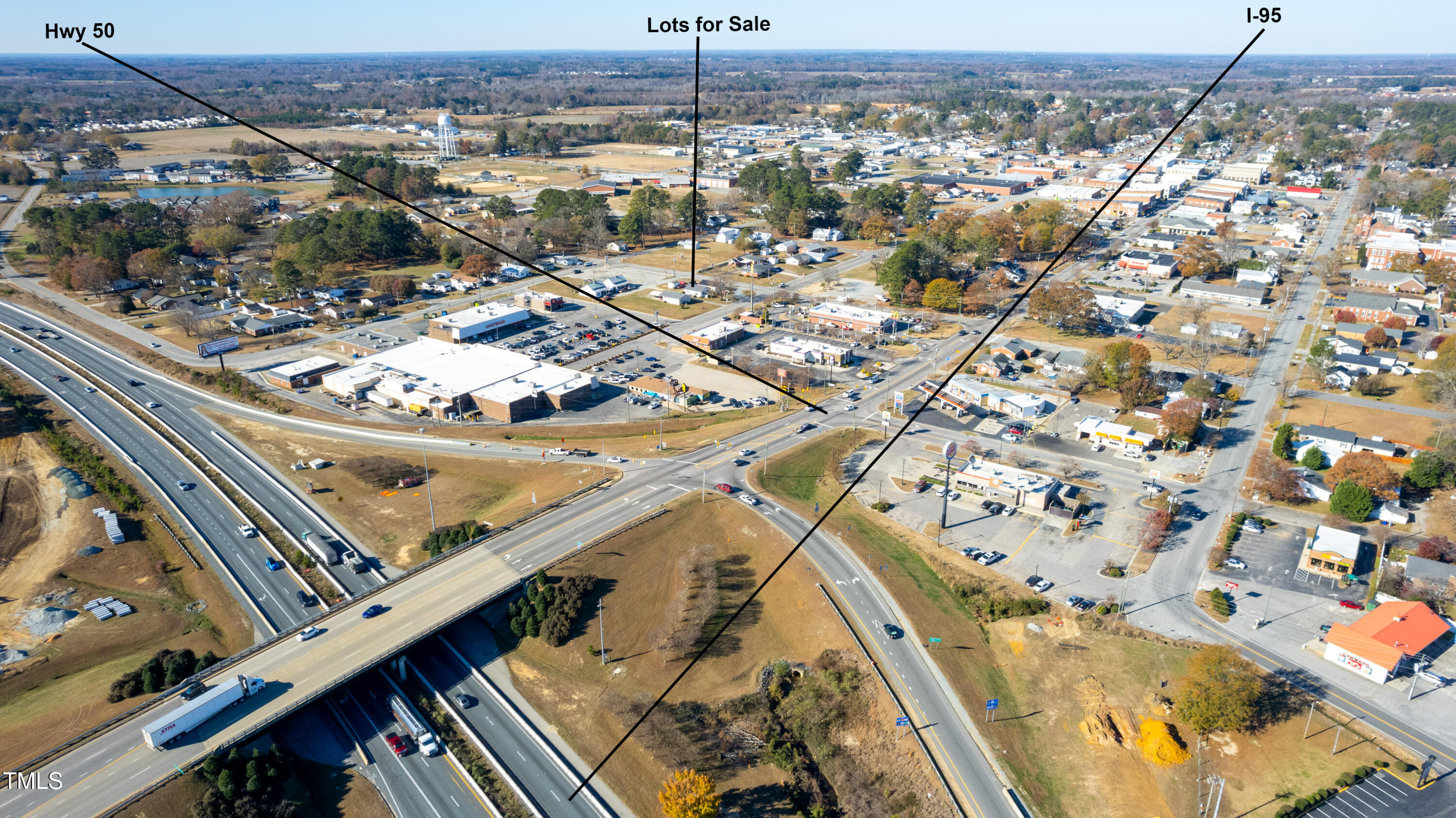 Aerial View of the four lots