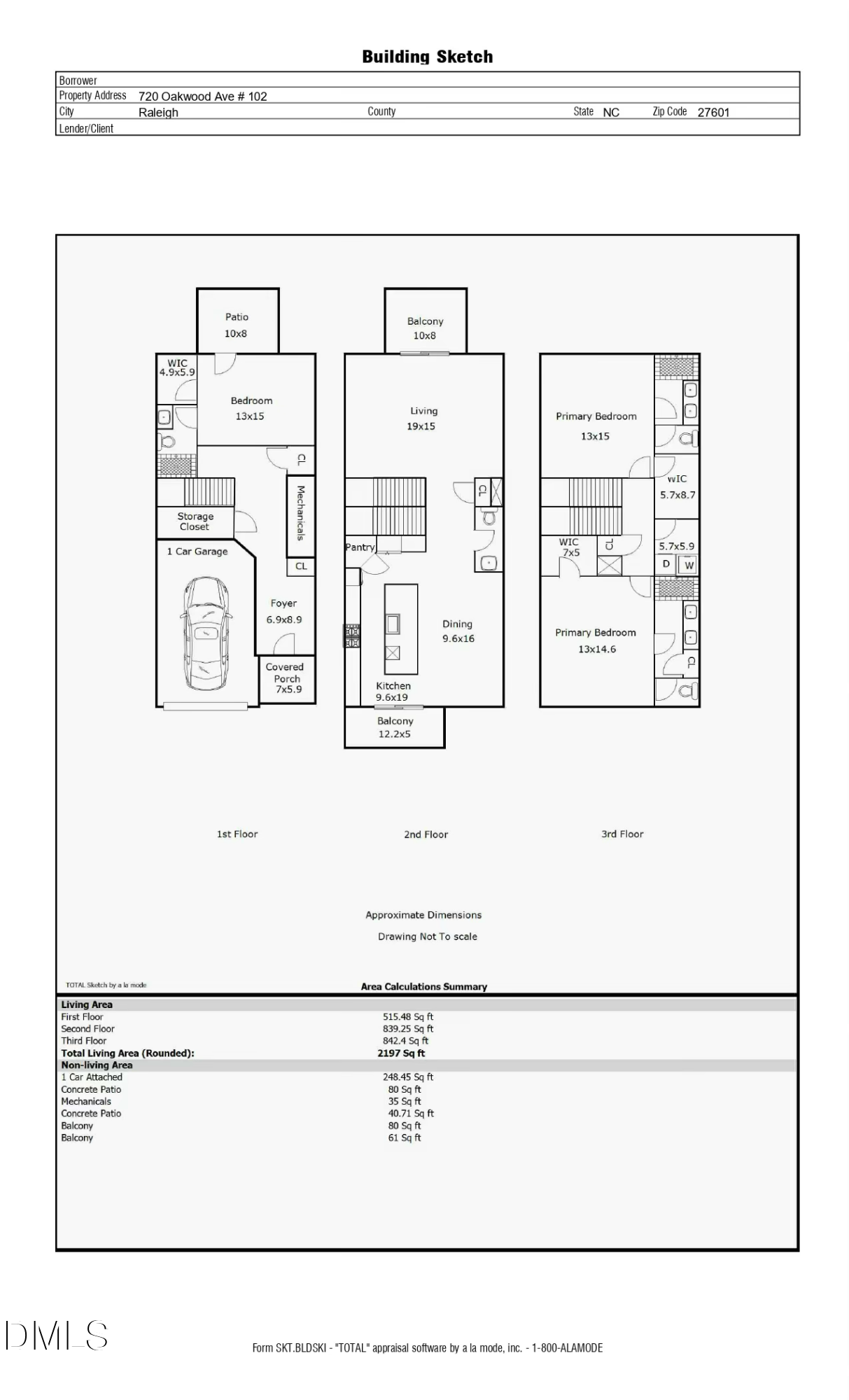 Exterior photo of 720 Oakwood Avenue 102, Raleigh, NC 27601. MLS: 10184147