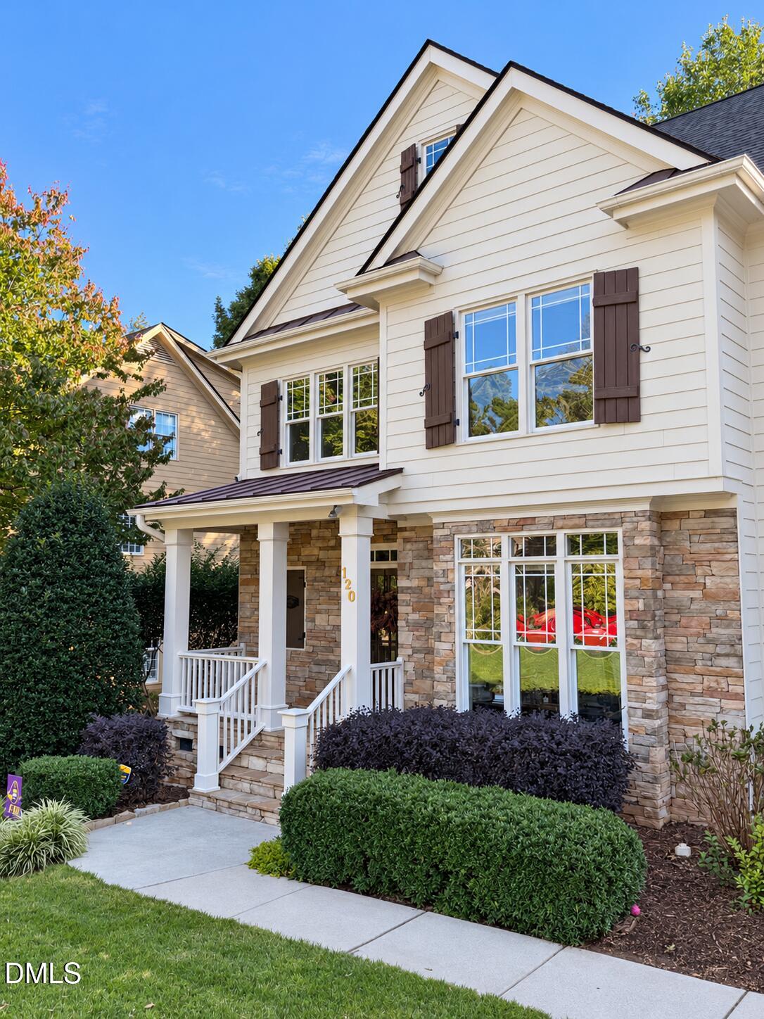 Welcoming Stone-Faced Front Porch-1