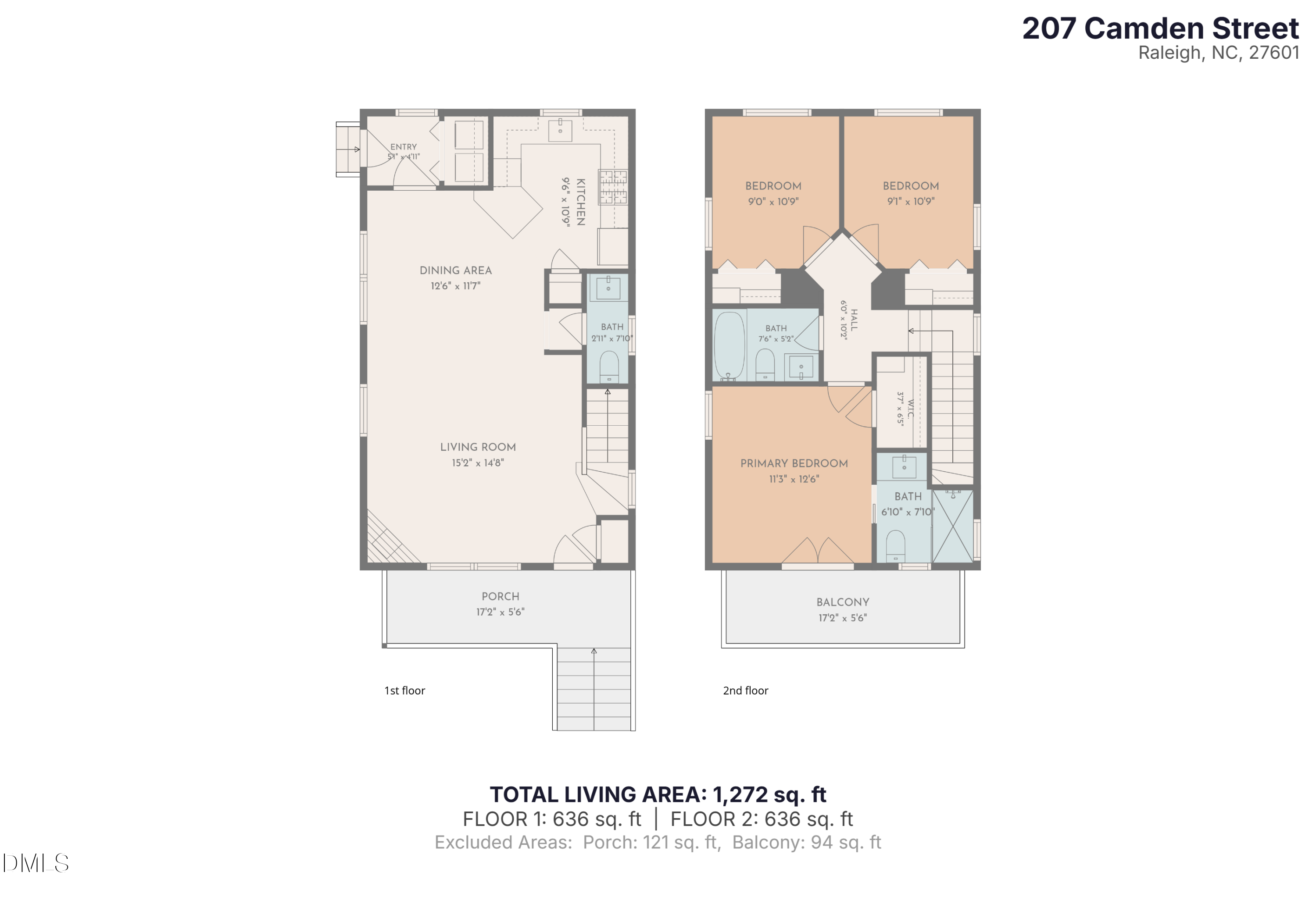Exterior photo of 207 Camden Street, Raleigh, NC 27601. MLS: 10193848