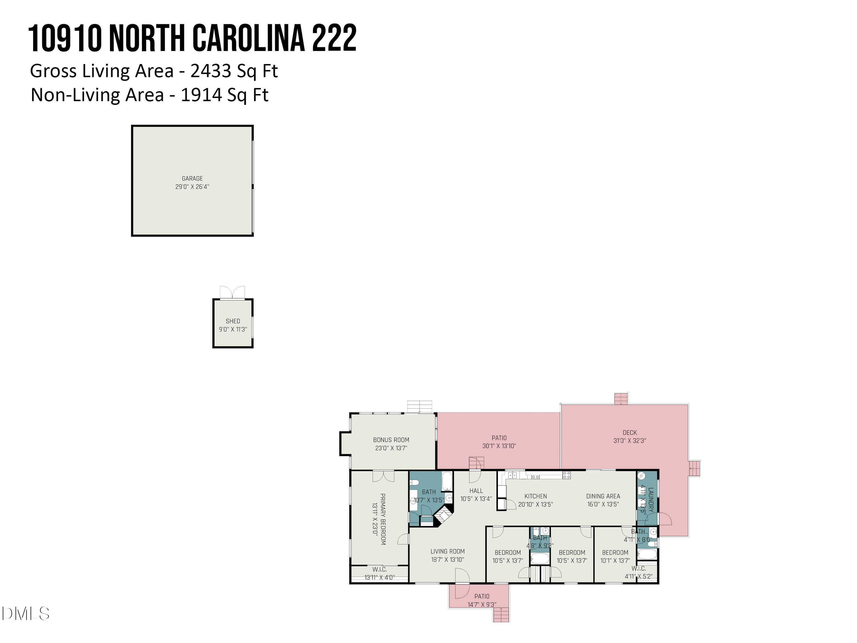 10910 NC Hwy 222 W - floor plan
