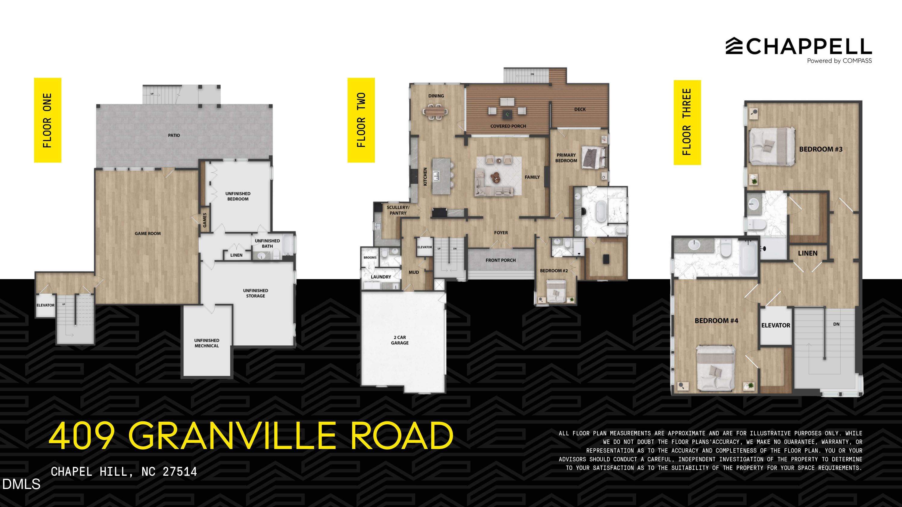 Exterior photo of 409 Granville Road, Chapel Hill, NC 27514. MLS: 10197626