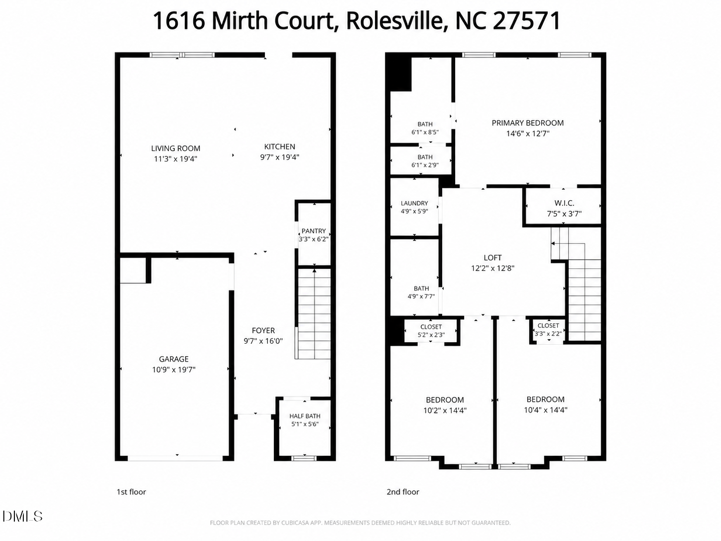 Exterior photo of 1616 Mirth Court, Rolesville, NC 27571. MLS: 10196543