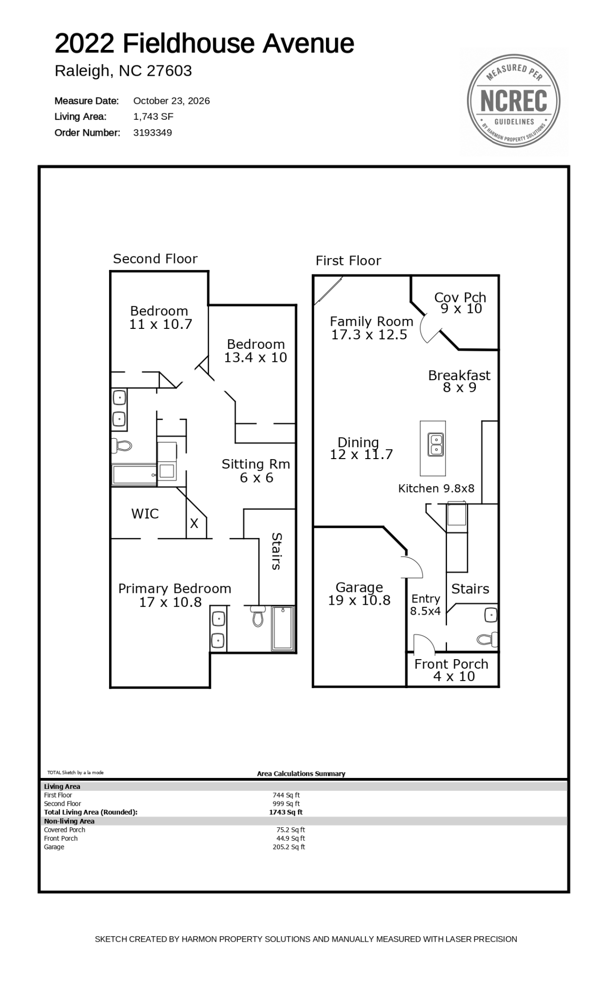 Exterior photo of 2022 Fieldhouse Avenue, Raleigh, NC 27603. MLS: 10200162
