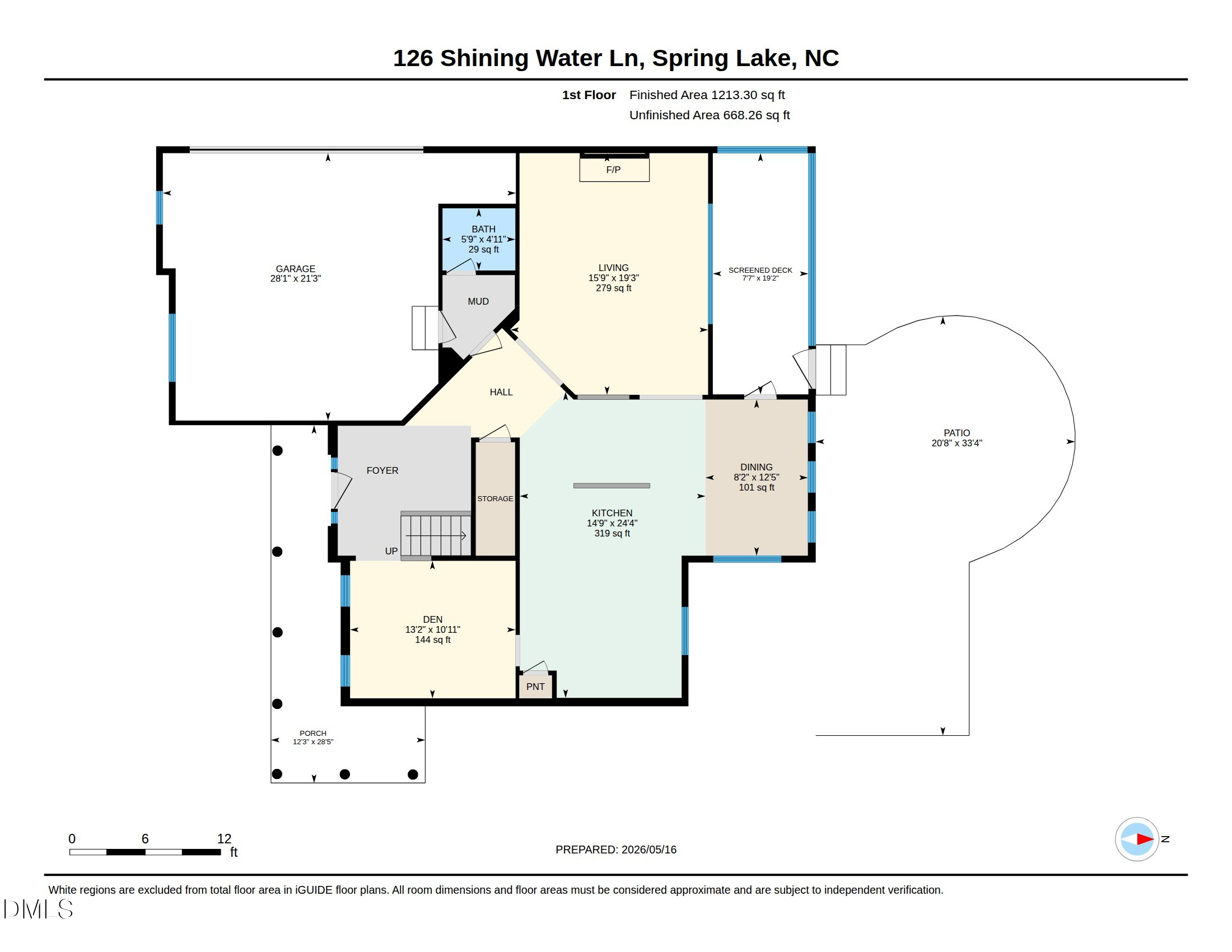 Exterior photo of 126 Shining Water Lane, Spring Lake, NC 28390. MLS: 10168194