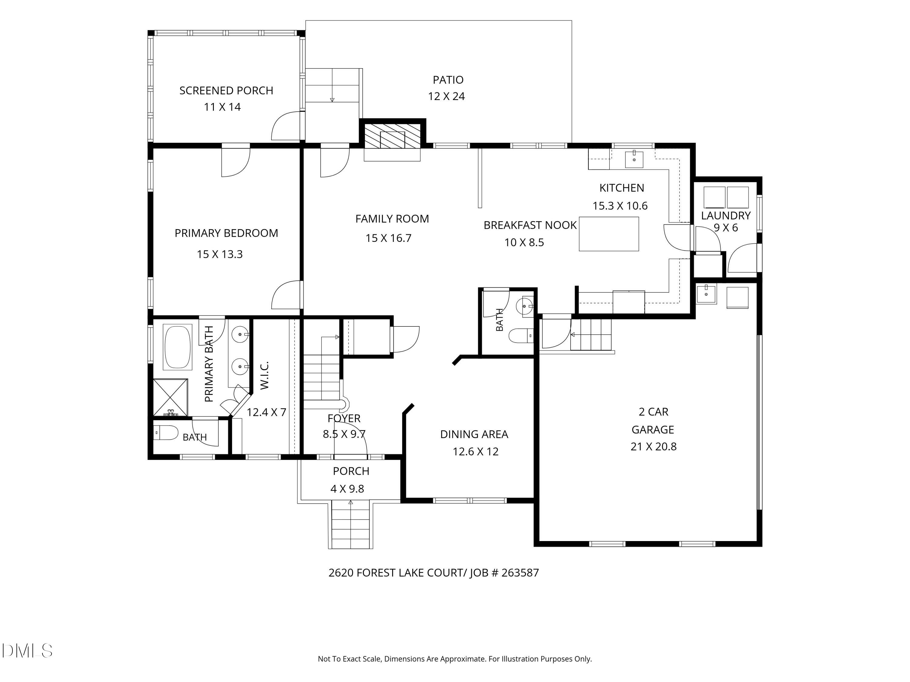 Exterior photo of 2620 Forest Lake Court, Wake Forest, NC 27587. MLS: 10196062