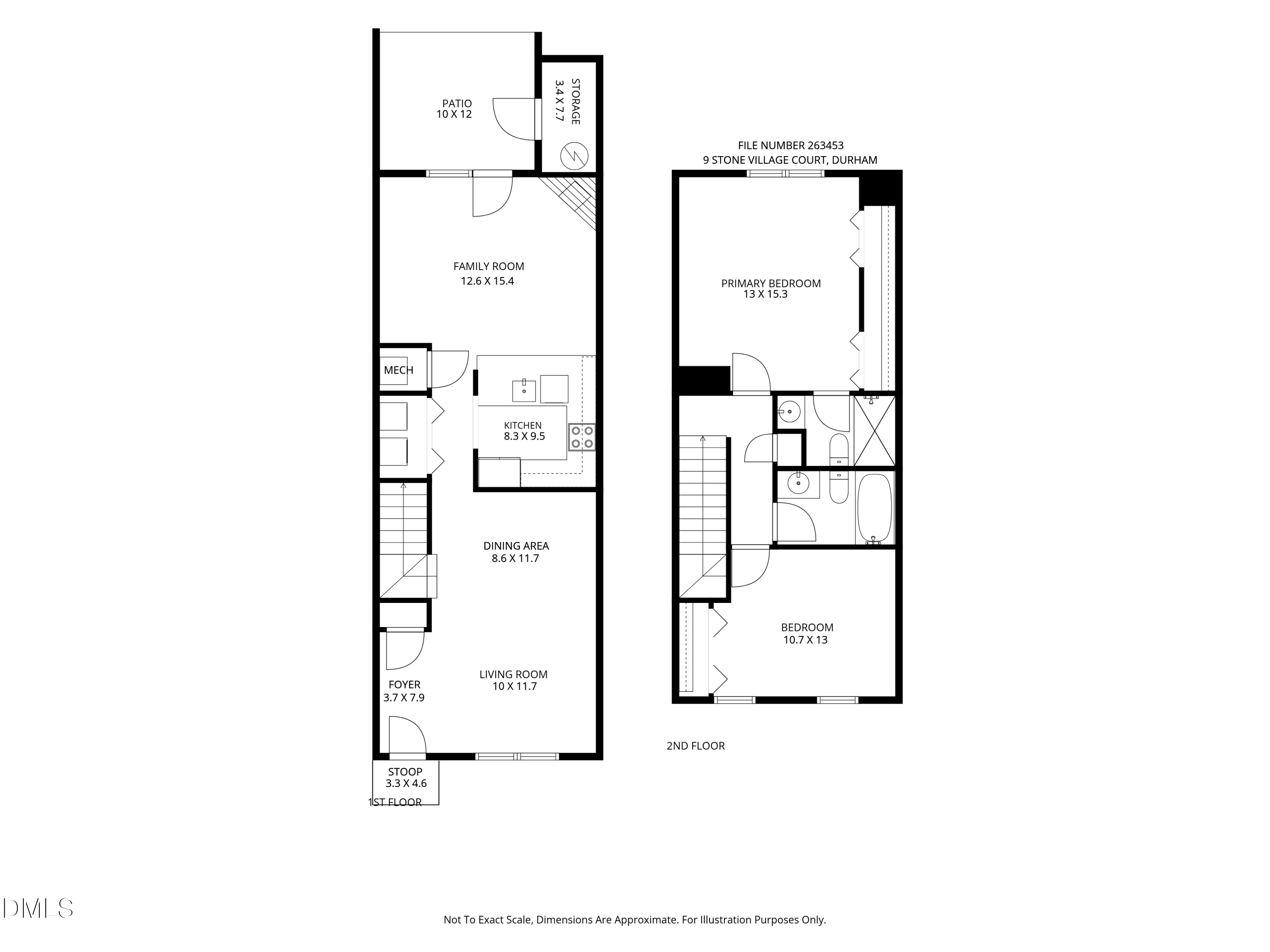 Exterior photo of 9 Stone Village Court, Durham, NC 27704. MLS: 10187526