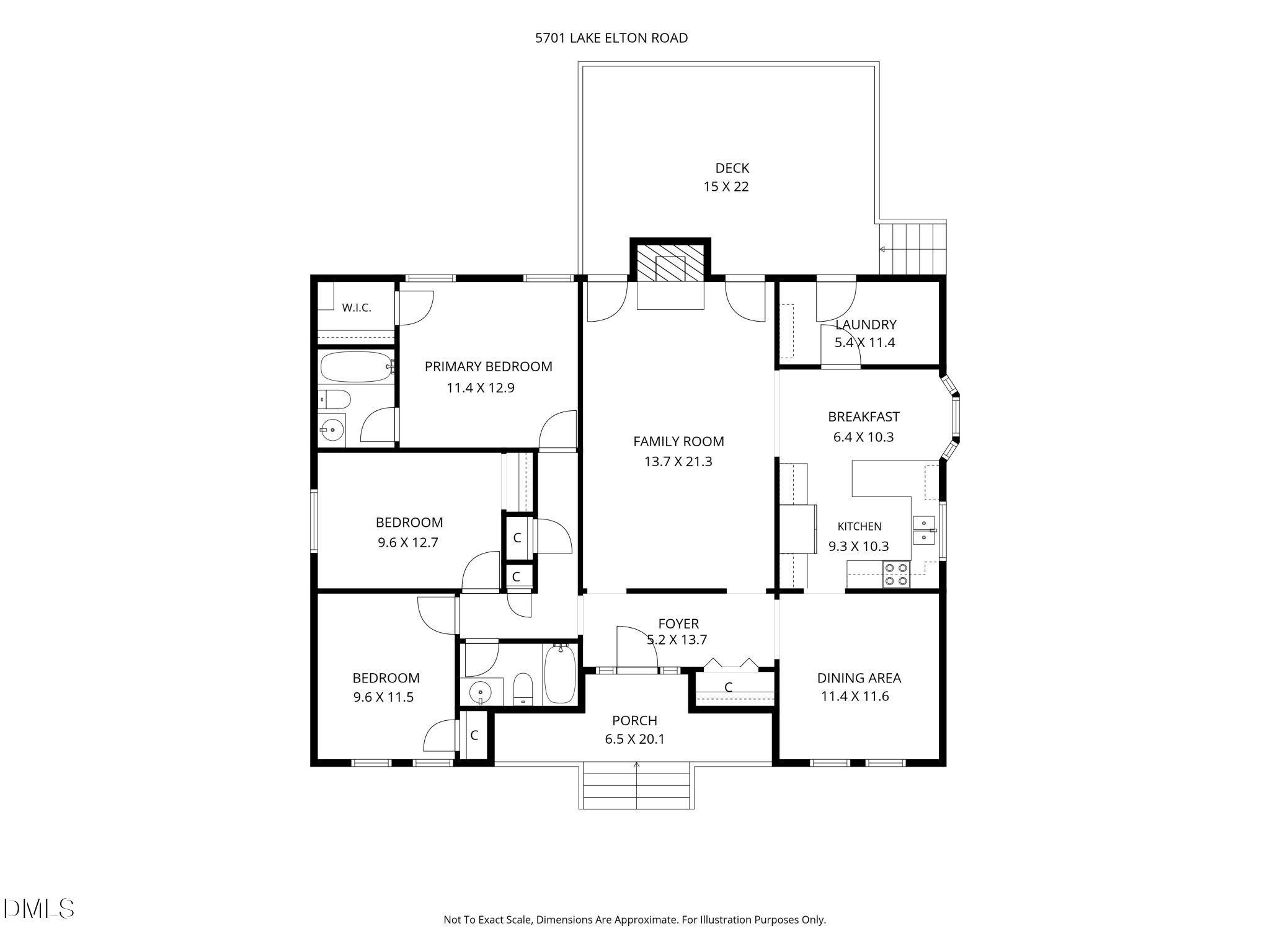 Exterior photo of 5701 Lake Elton Road, Durham, NC 27713. MLS: 10196681
