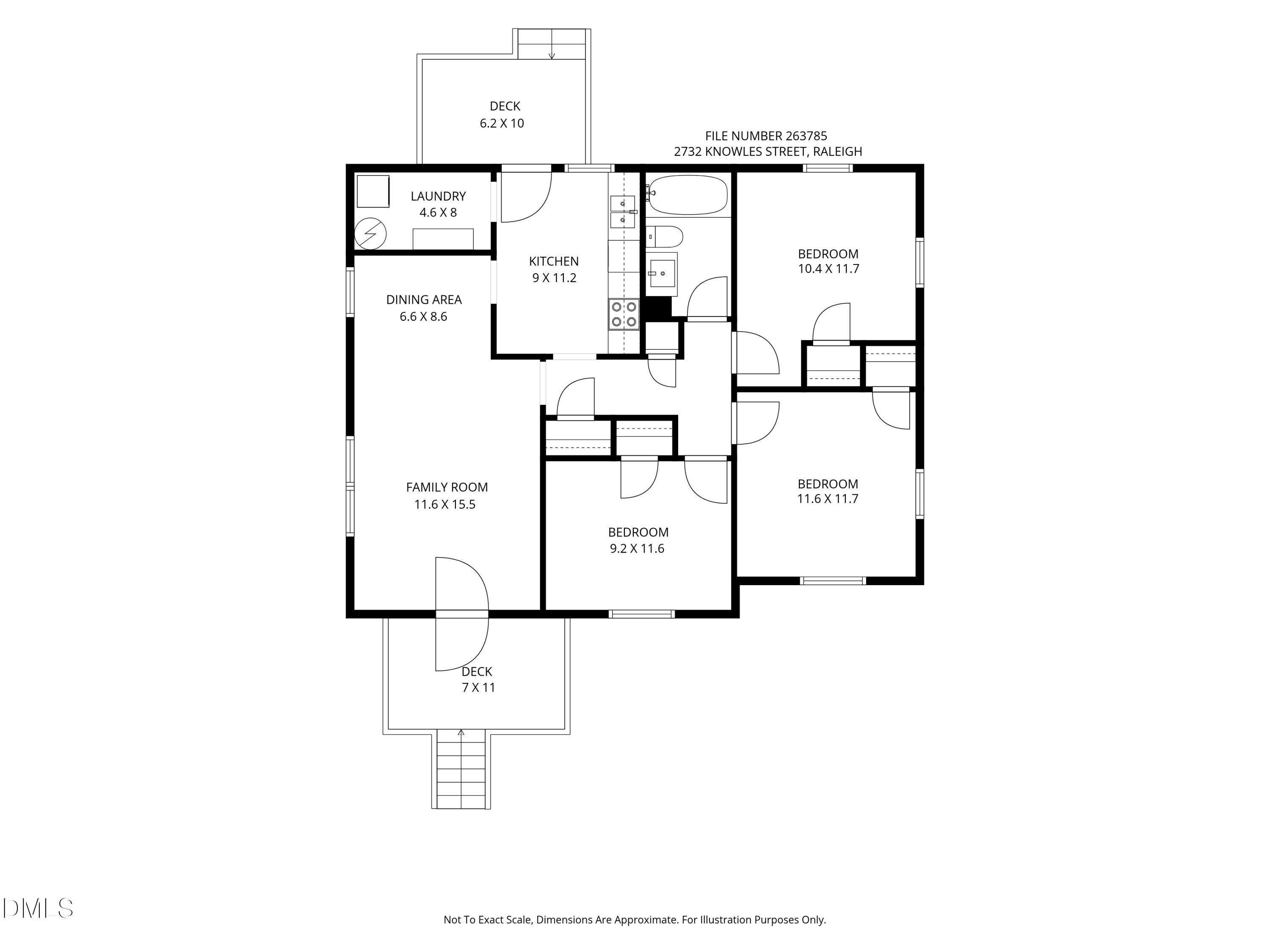 Exterior photo of 2732 Knowles Street, Raleigh, NC 27603. MLS: 10192105