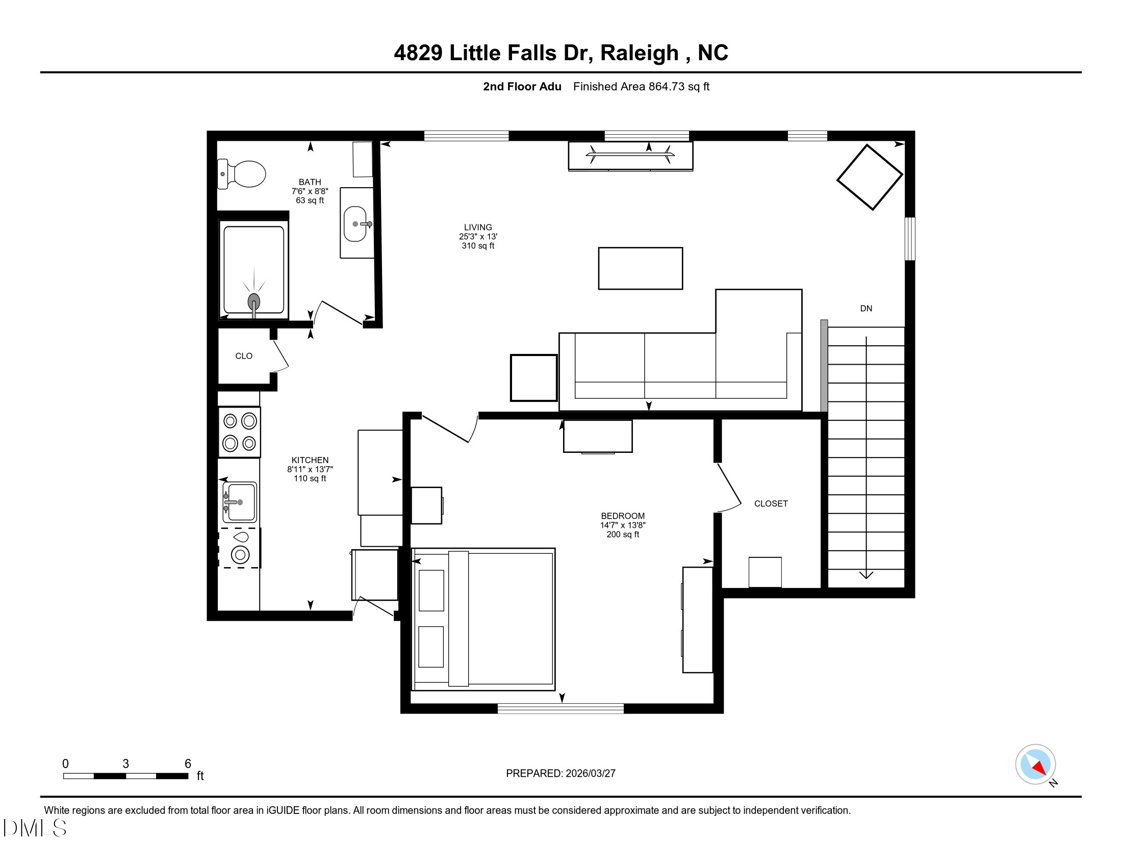 Exterior photo of 4829 Little Falls Drive, Raleigh, NC 27609. MLS: 10157027