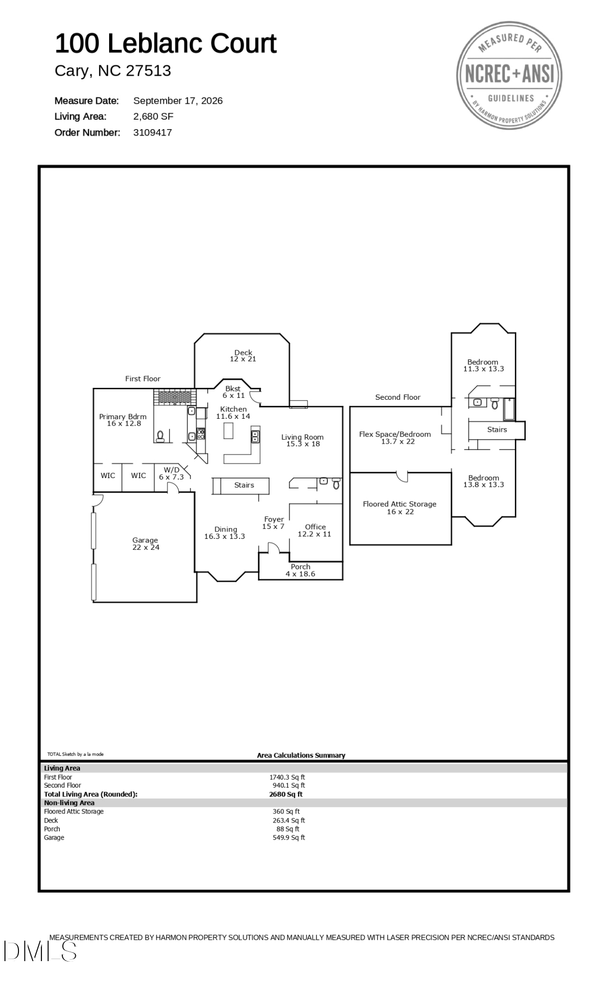 Exterior photo of 100 Leblanc Court, Cary, NC 27513. MLS: 10194641