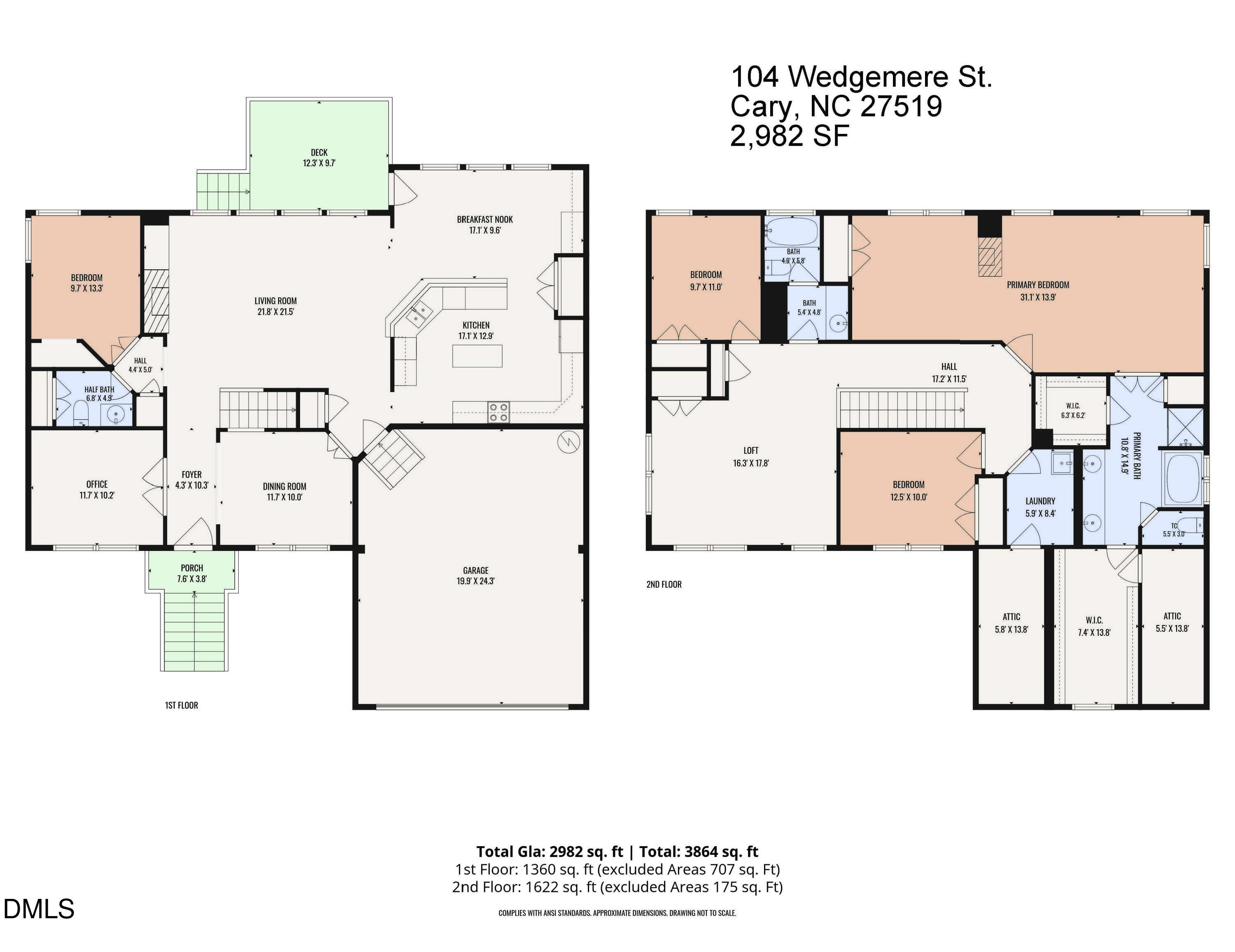 Exterior photo of 104 Wedgemere Street, Cary, NC 27519. MLS: 10187912