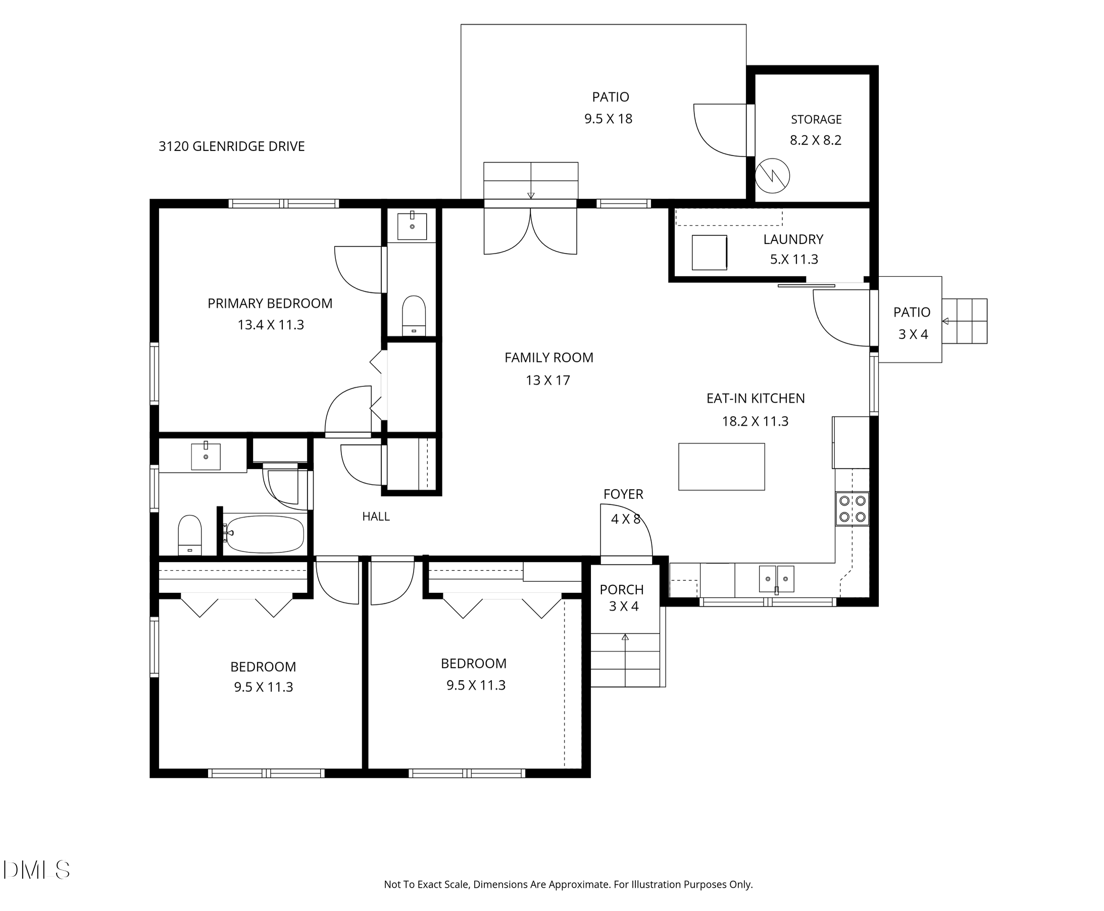 Exterior photo of 3120 Glenridge Drive, Raleigh, NC 27604. MLS: 10198030