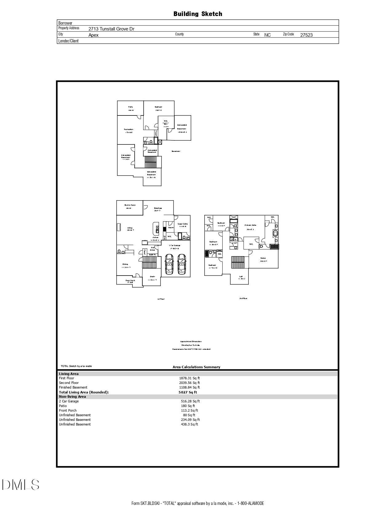 Exterior photo of 2713 Tunstall Grove Drive, Apex, NC 27523. MLS: 10178012