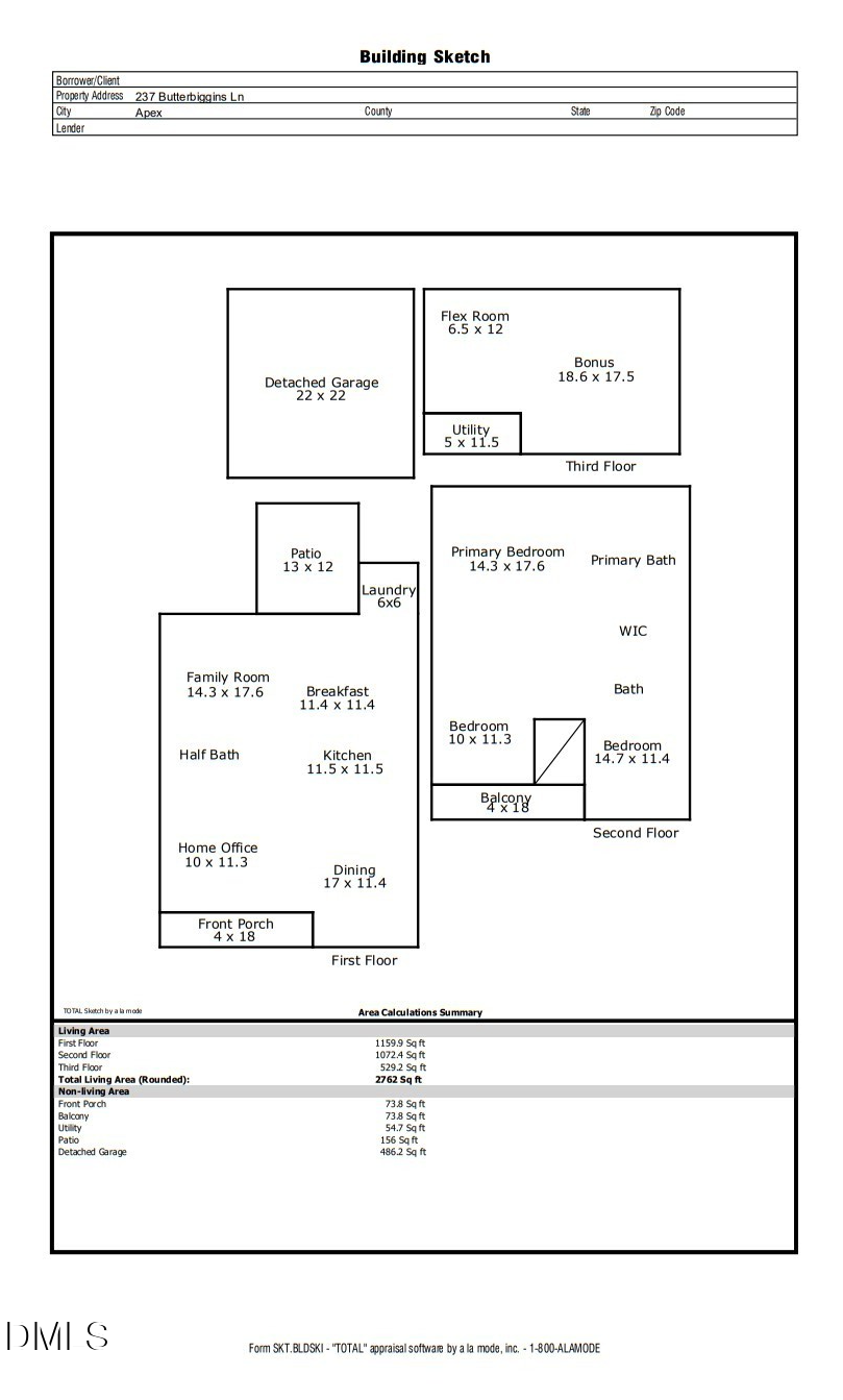 Exterior photo of 237 Butterbiggins Lane, Apex, NC 27539. MLS: 10173901