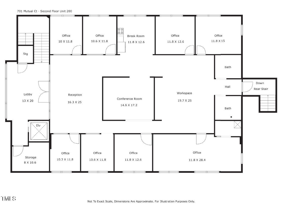 Exterior photo of 701 Mutual Court 200, Raleigh, NC 27615. MLS: 10118616