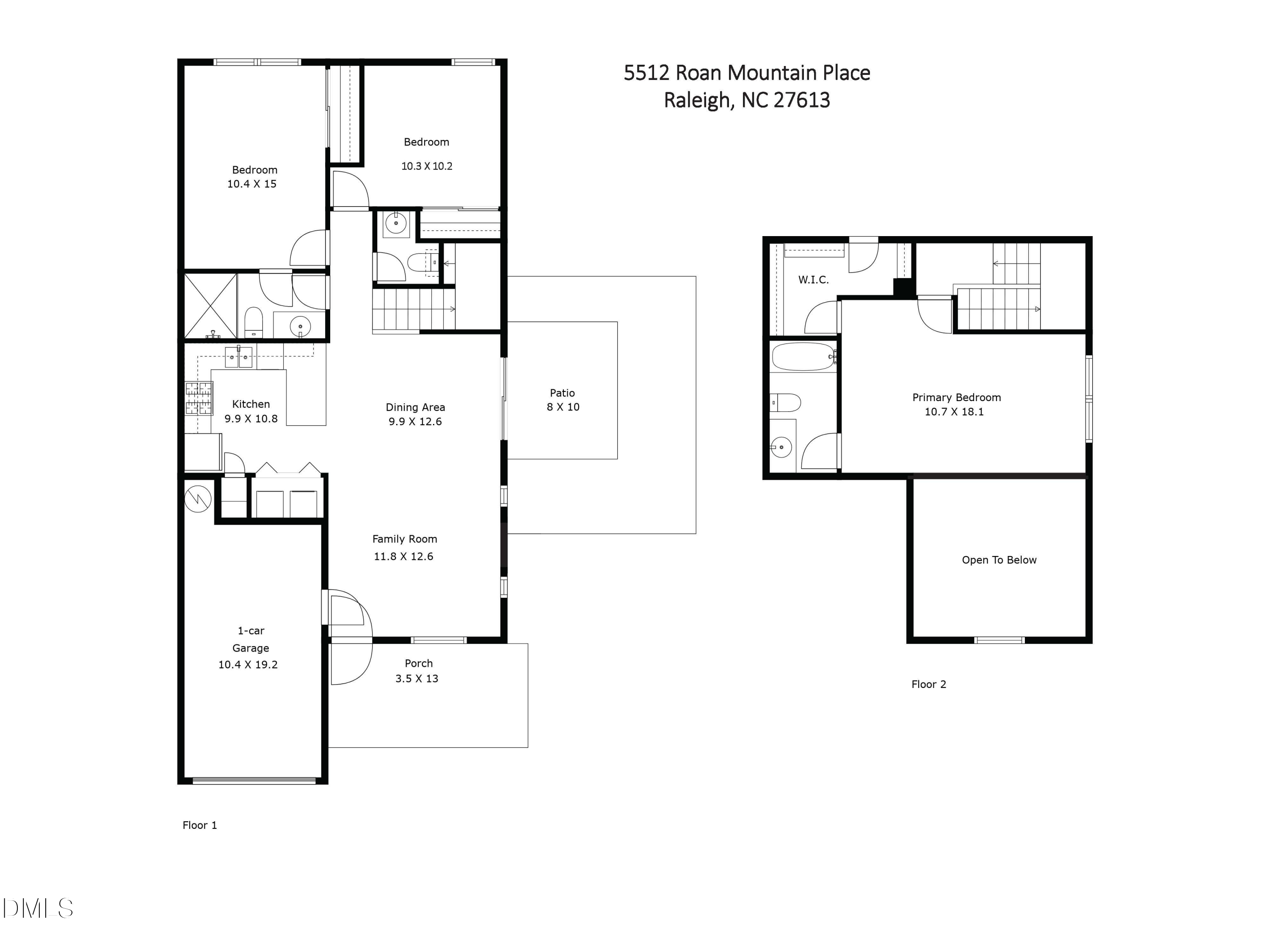 Exterior photo of 5512 Roan Mountain Place, Raleigh, NC 27613. MLS: 10176508