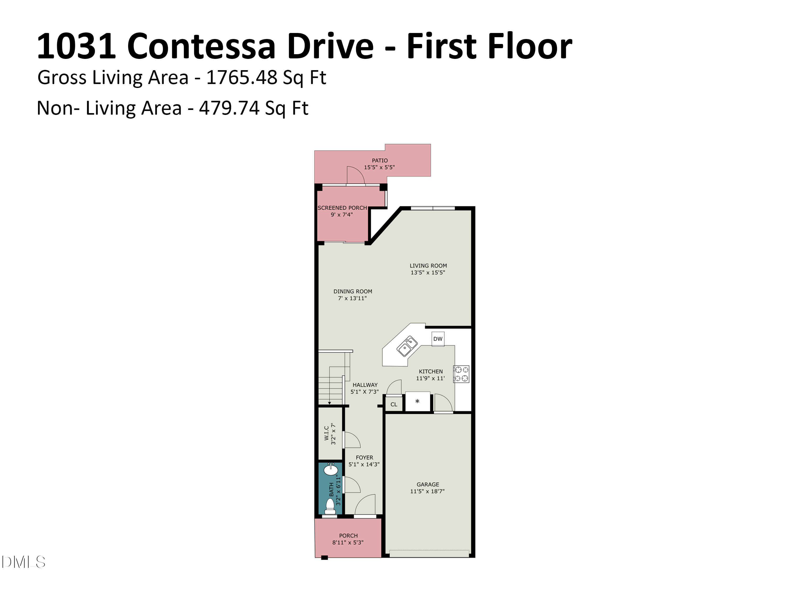 Exterior photo of 1031 Contessa Drive, Cary, NC 27513. MLS: 10182348