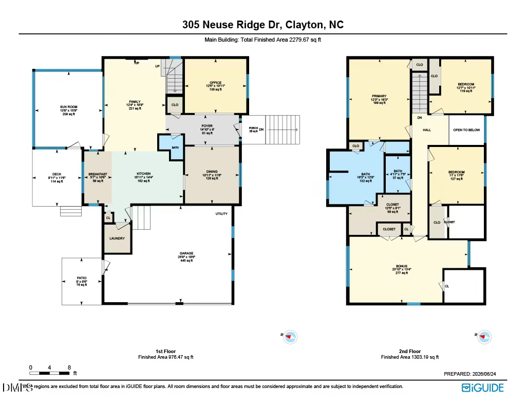 Exterior photo of 305 Neuse Ridge Drive, Clayton, NC 27527. MLS: 10176527