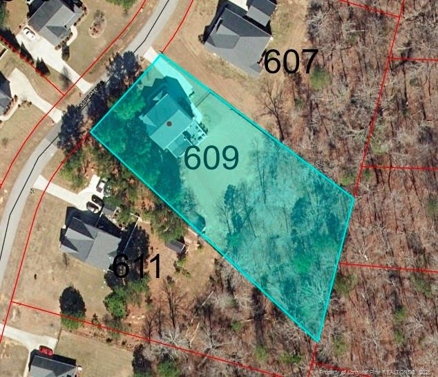 Exterior photo of 609 Prospectors Lane, Sanford, NC 27330. MLS: 762269