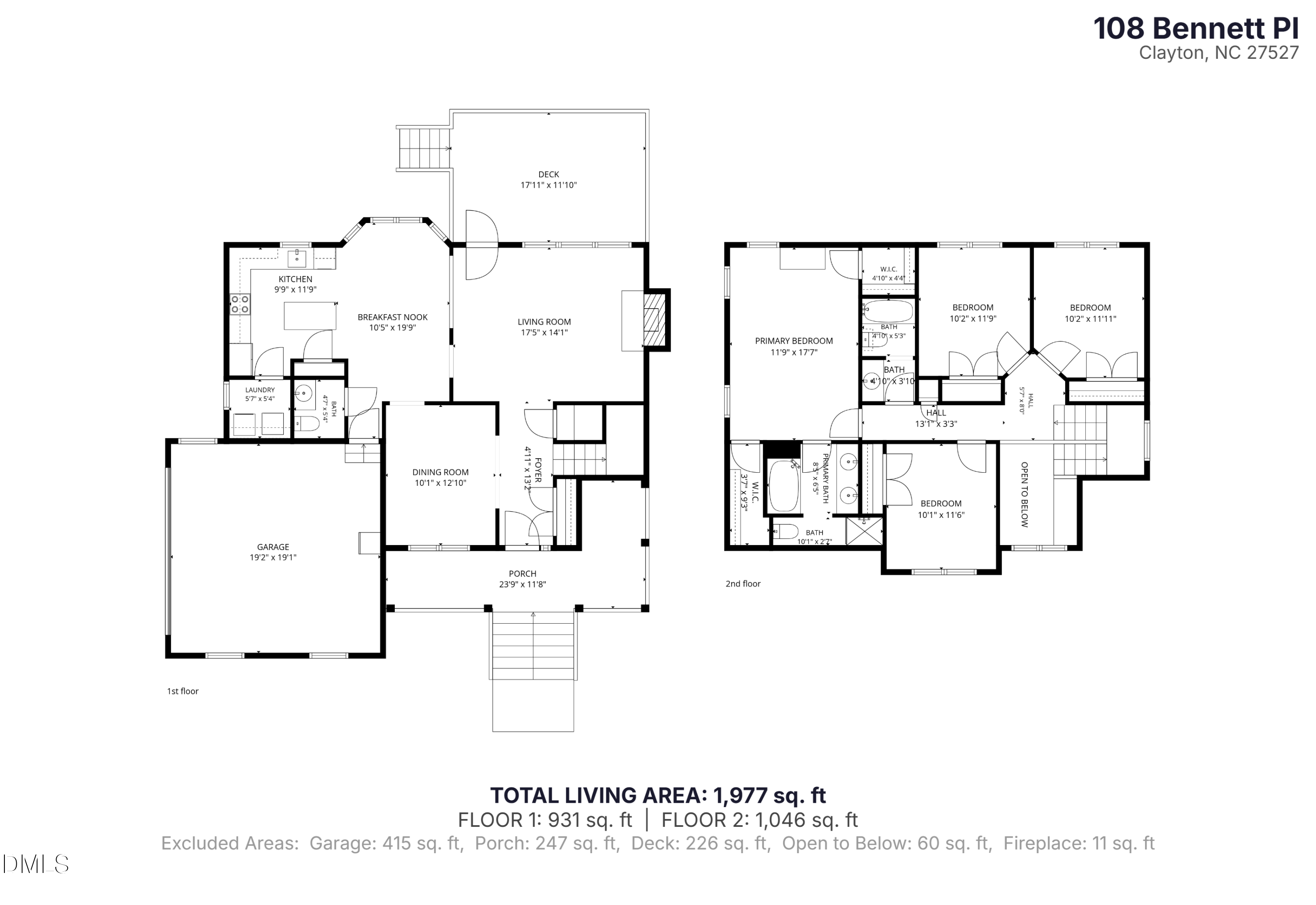Exterior photo of 108 Bennett Place, Clayton, NC 27527. MLS: 10177440