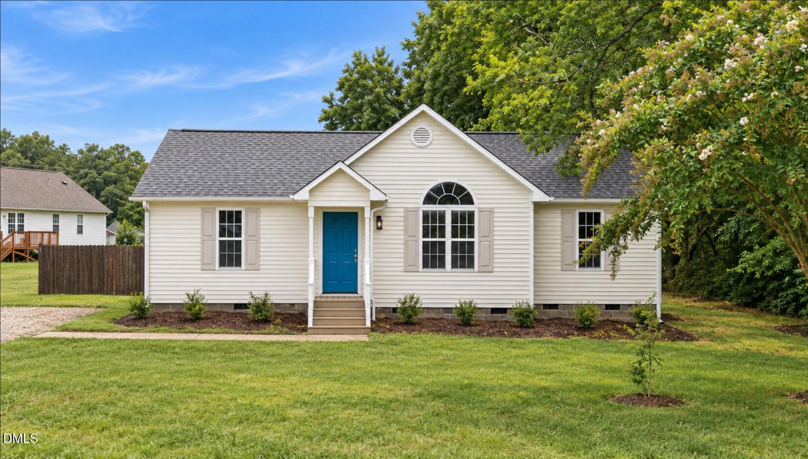 Poplar front of house