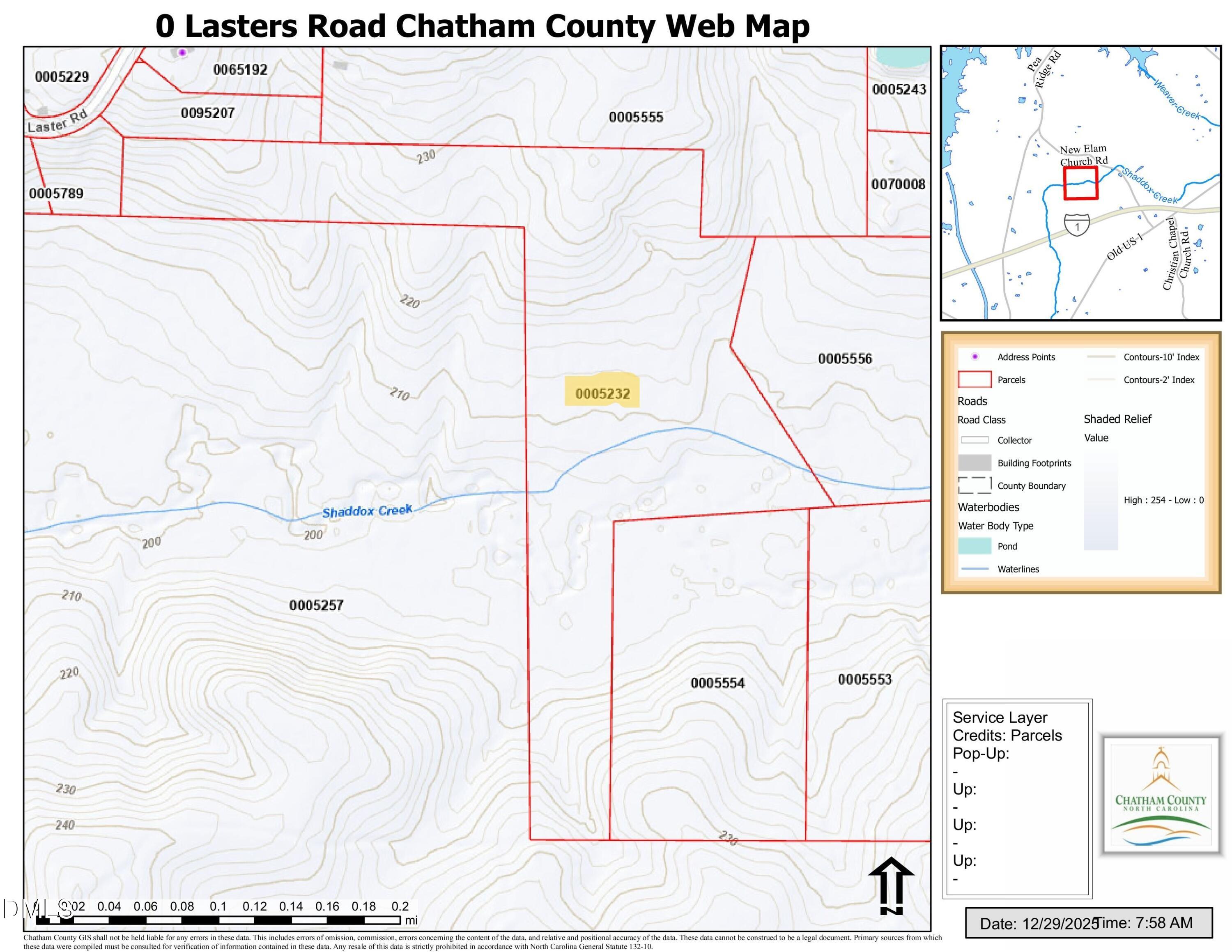Farrar Parcel Map