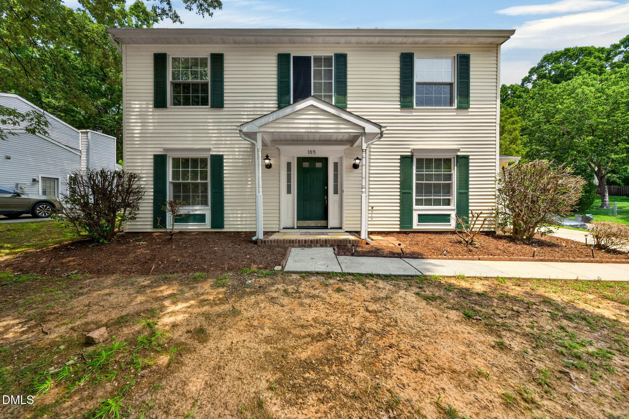 Exterior photo of 105 Trinity Woods Drive, Raleigh, NC 27607. MLS: 10181112
