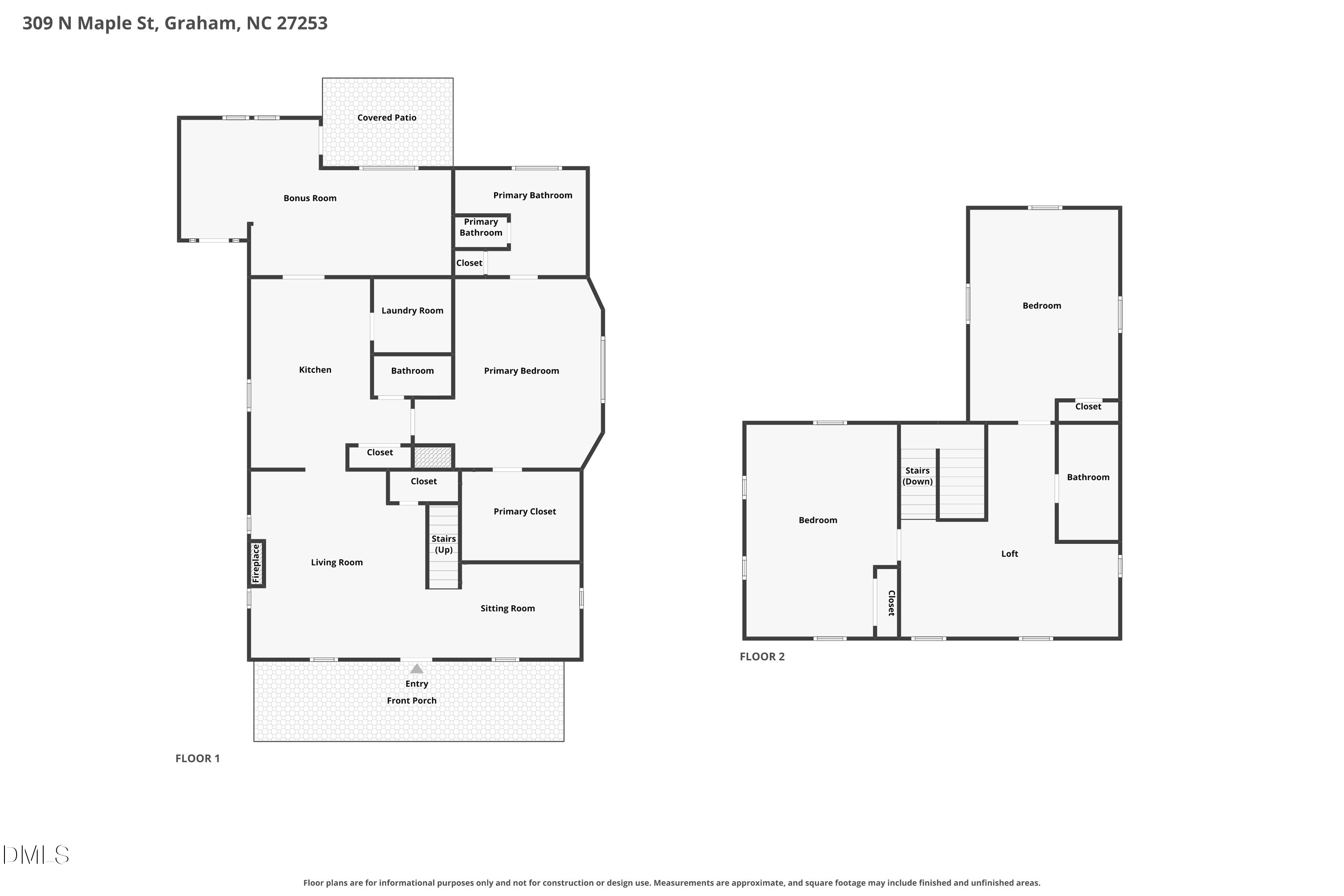 Exterior photo of 309 N Maple Street, Graham, NC 27253. MLS: 10186690